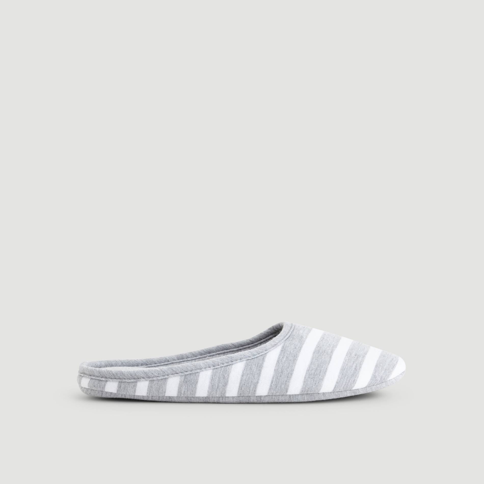 Mules rayées, Gris moyen, large image number 0