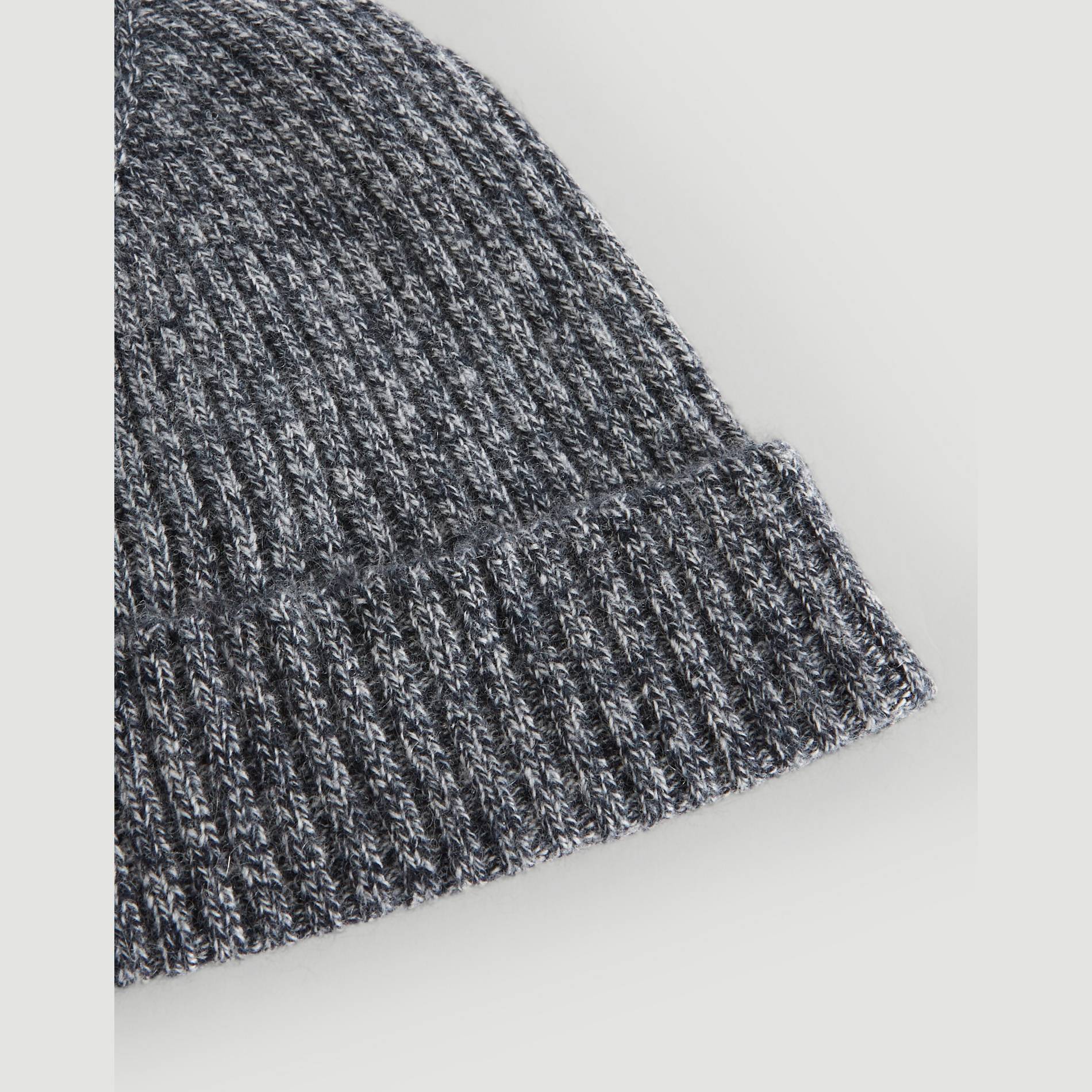 Bonnet en laine et cachemire, Bleu marine, large image number 1