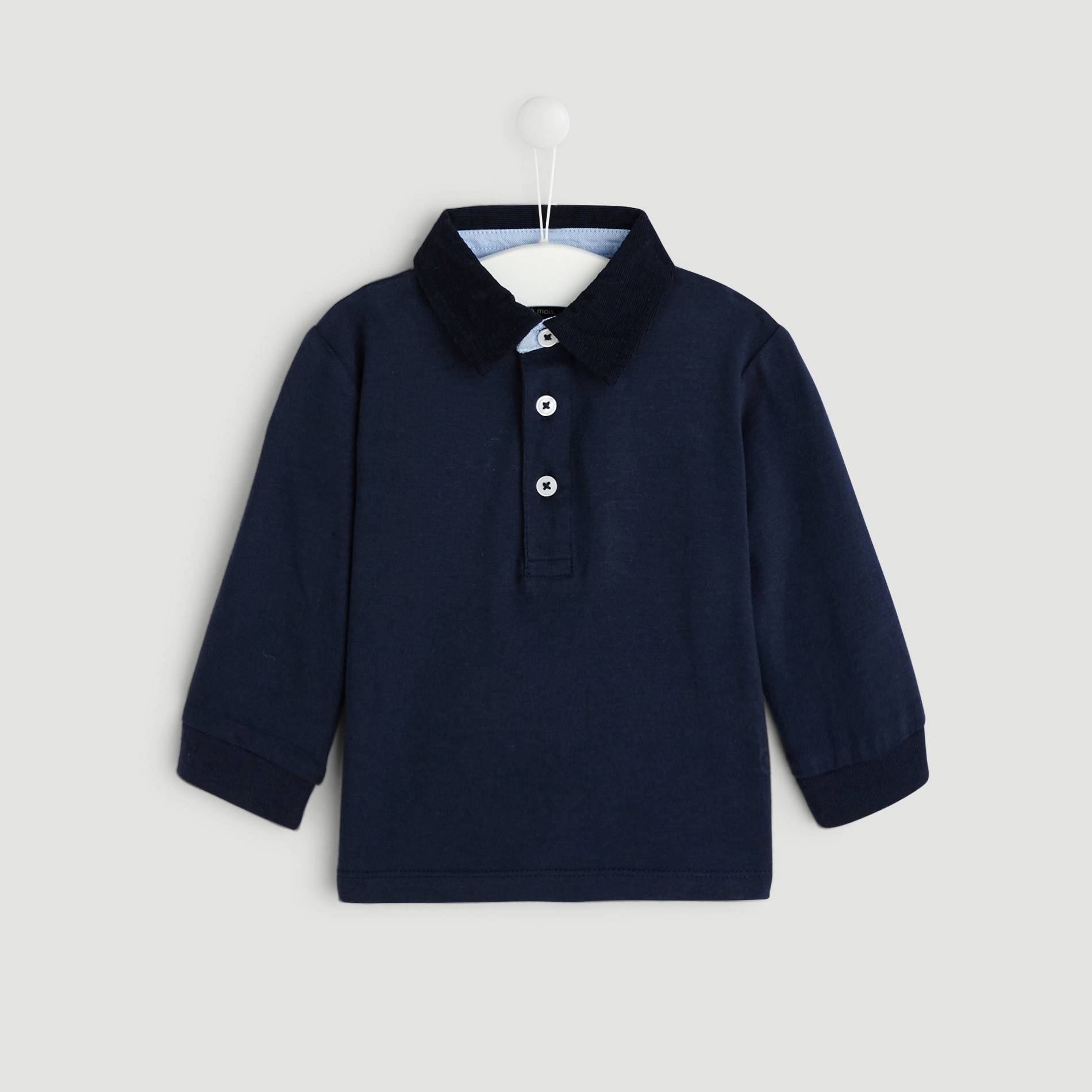 Polo uni, Bleu marine, large image number 0.0