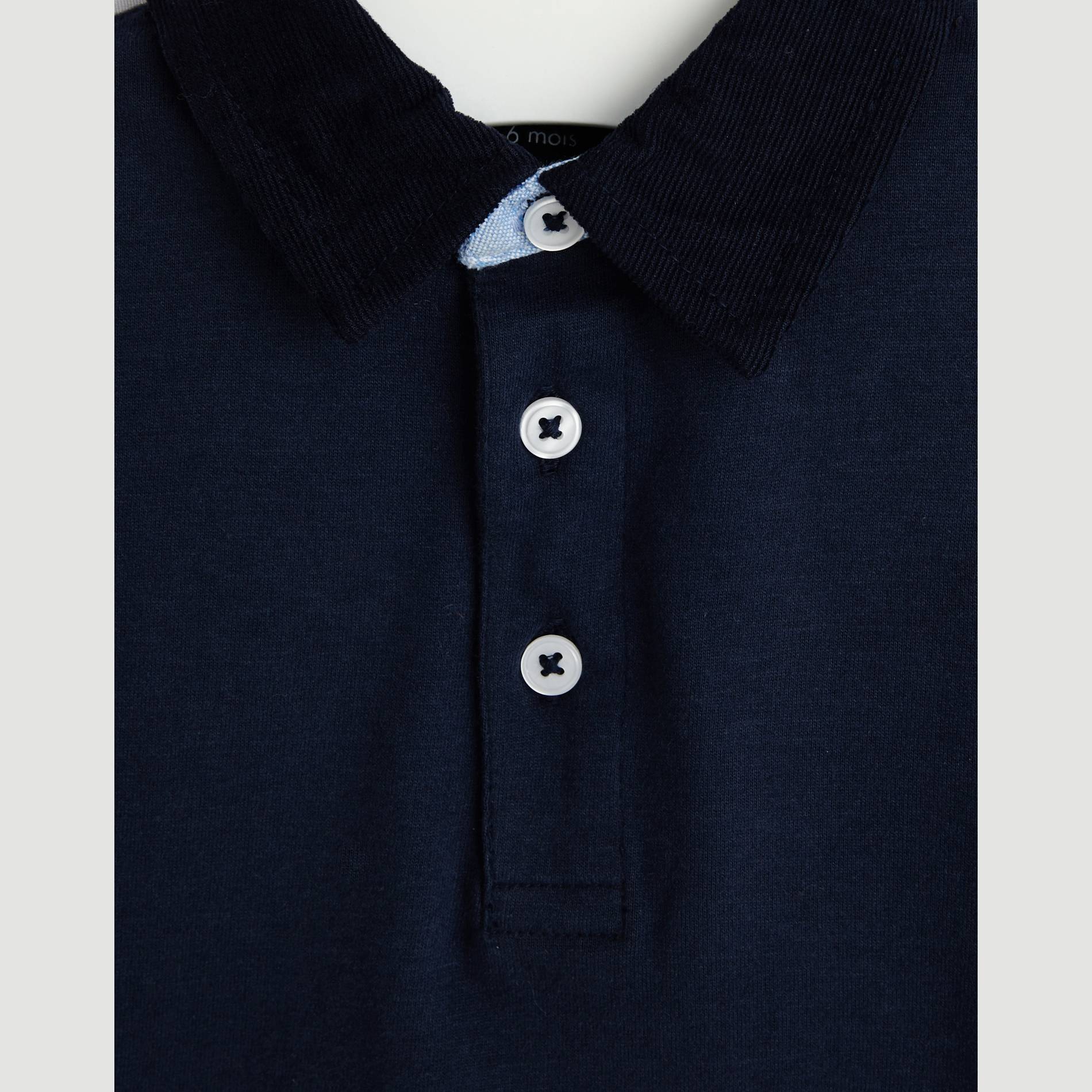 Polo uni, Bleu marine, large image number 2.0