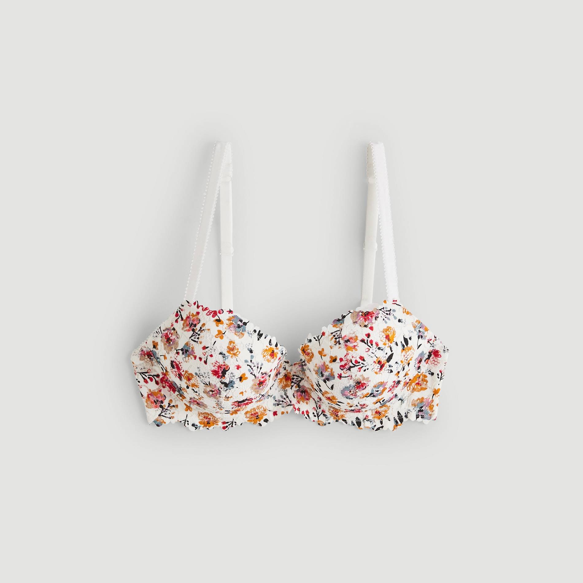 Soutien-gorge en dentelle avec coques, Beige, large image number 2.0