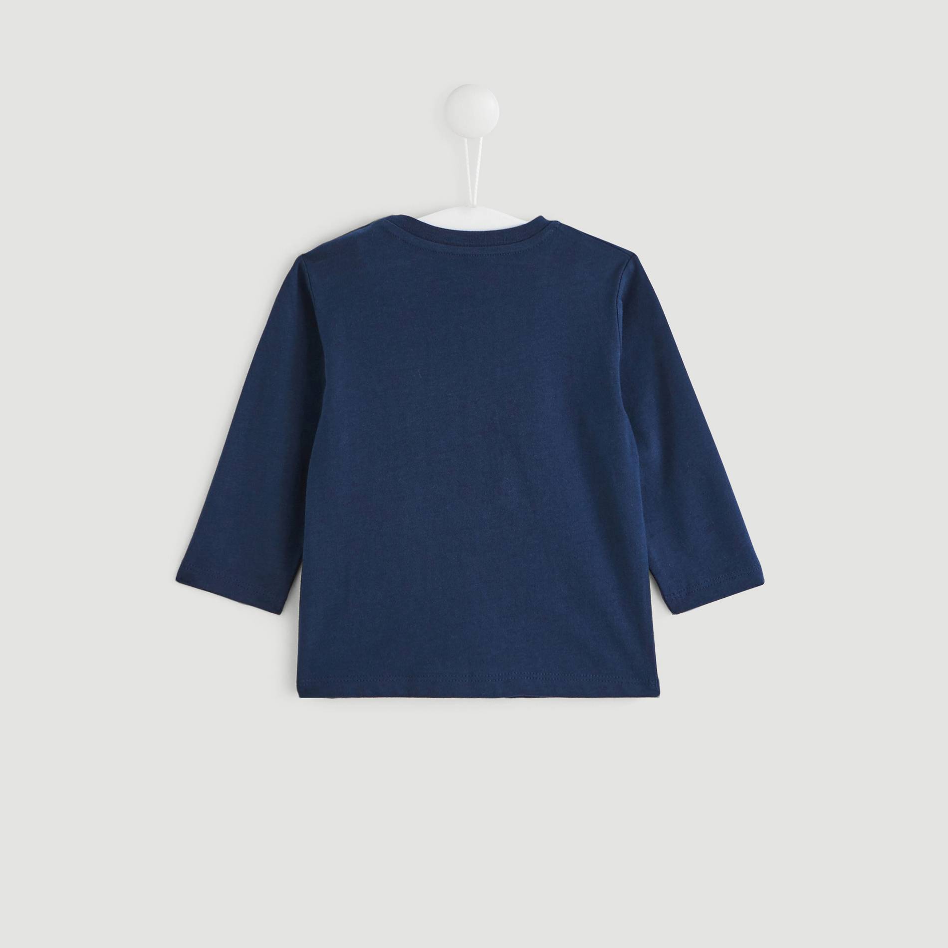 T-shirt manches longues imprime, Bleu marine, large image number 1.0