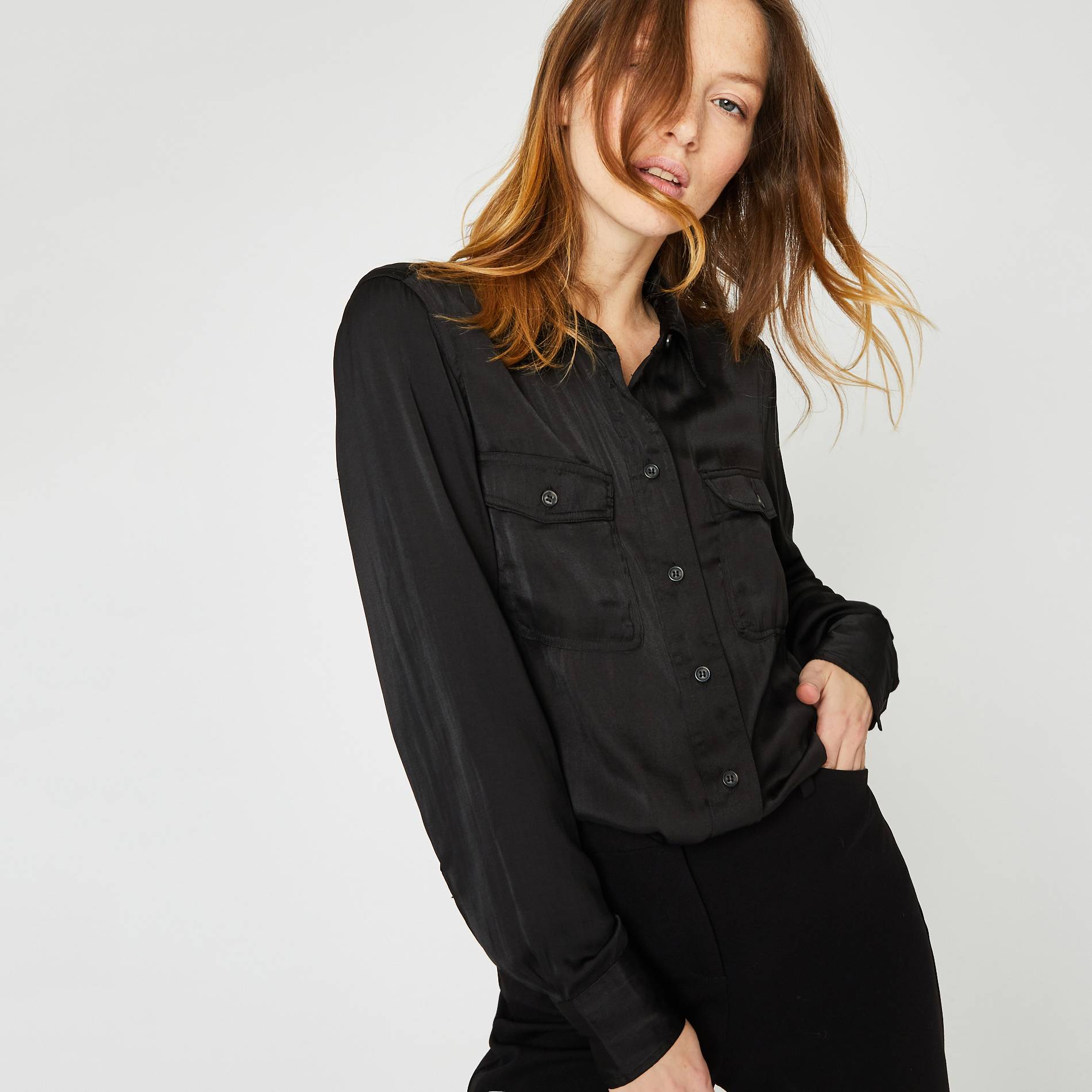 Chemise, Noir, large image number 0