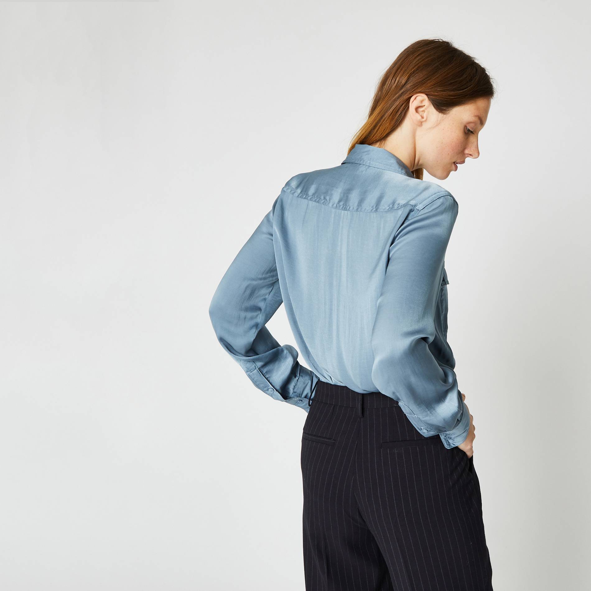 Chemise, Bleu gris, large image number 1