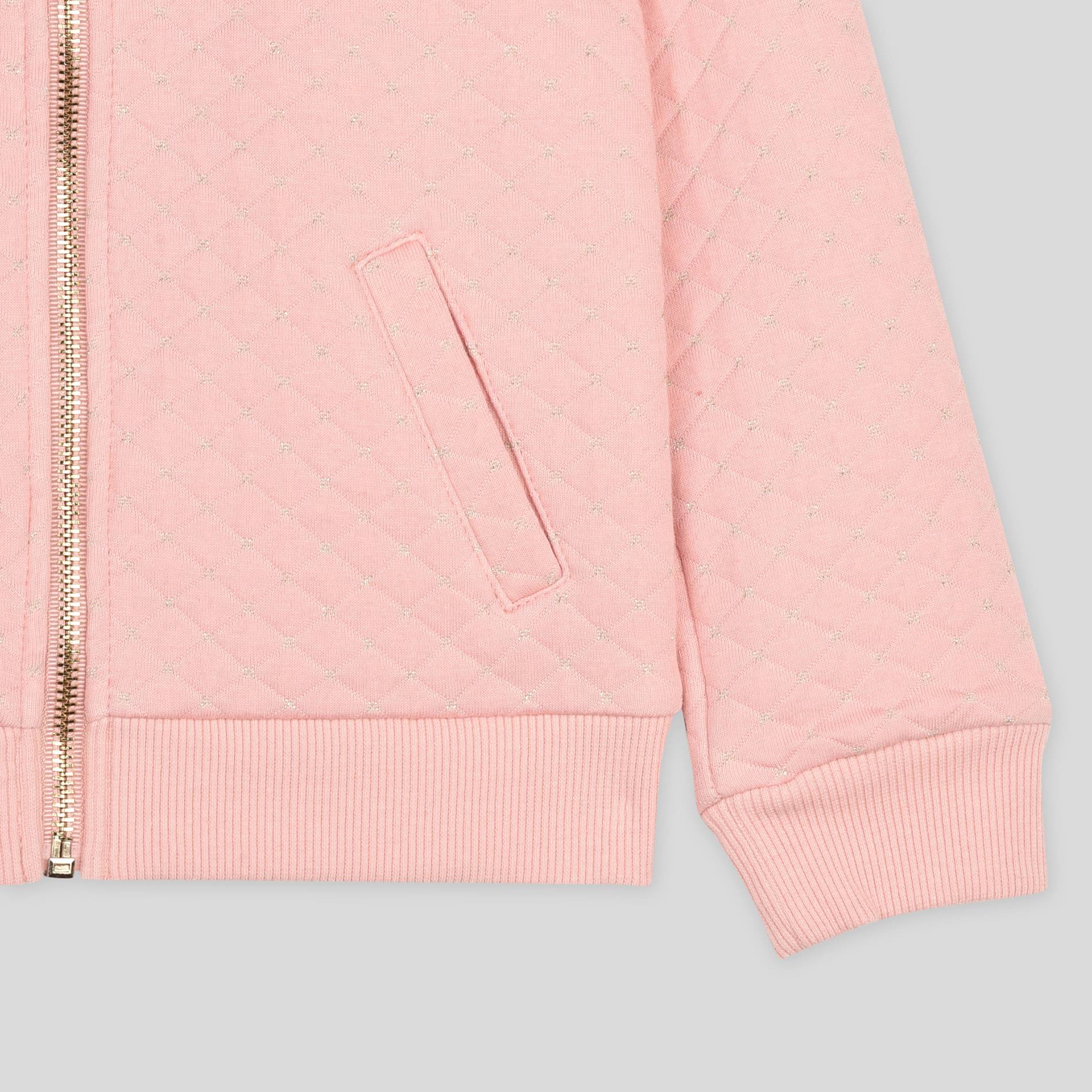 Cardigan teddy zippé, Rose clair, large image number 2