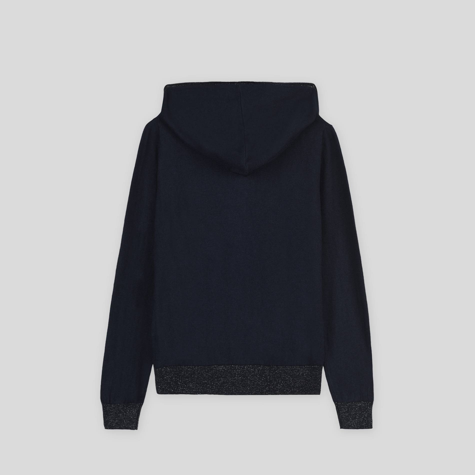 Cardigan à capuche, Bleu foncé, large image number 1.0