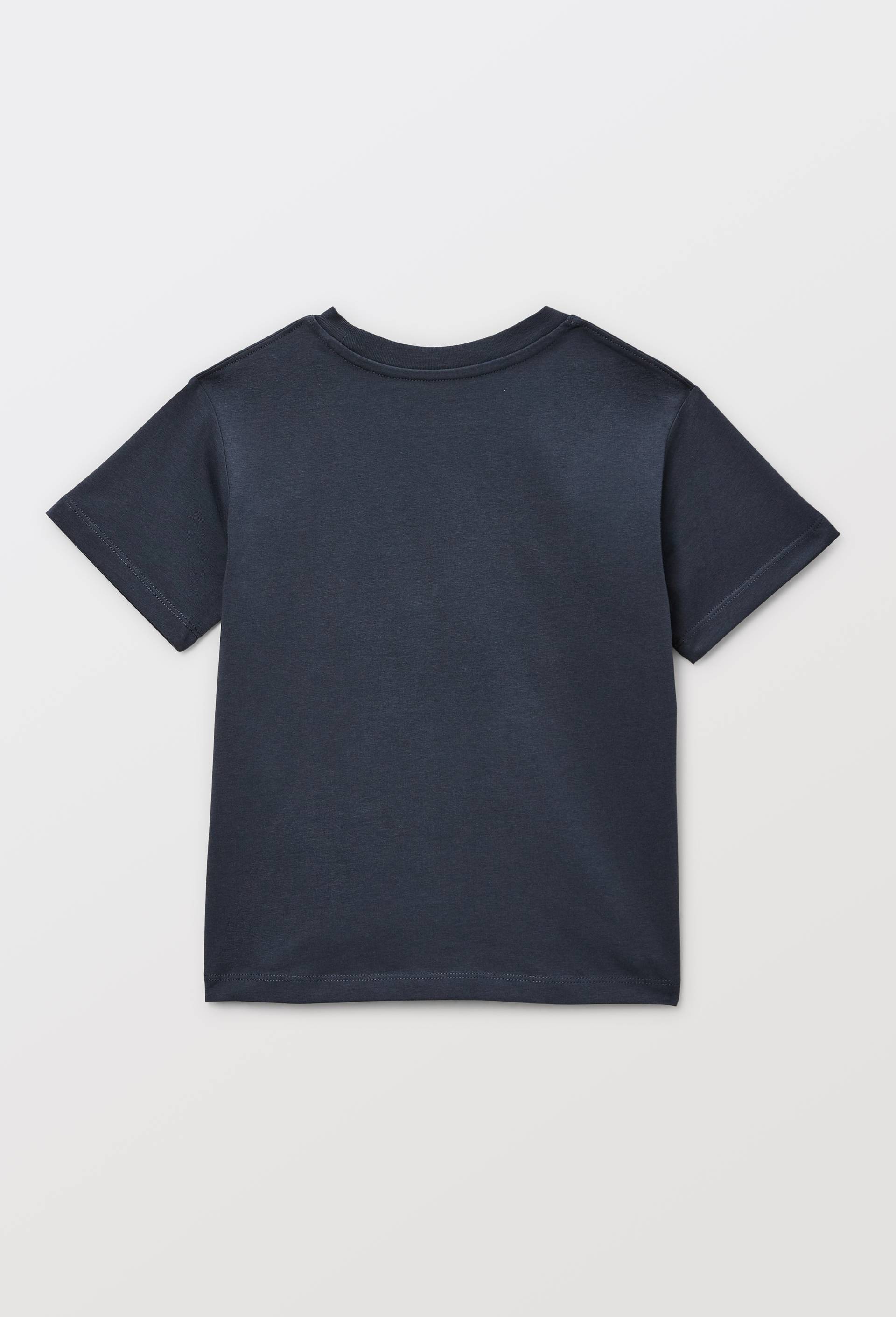 T-shirt manches courtes uni en coton BIO GOTS, Bleu fonc&eacute;, large image number 1