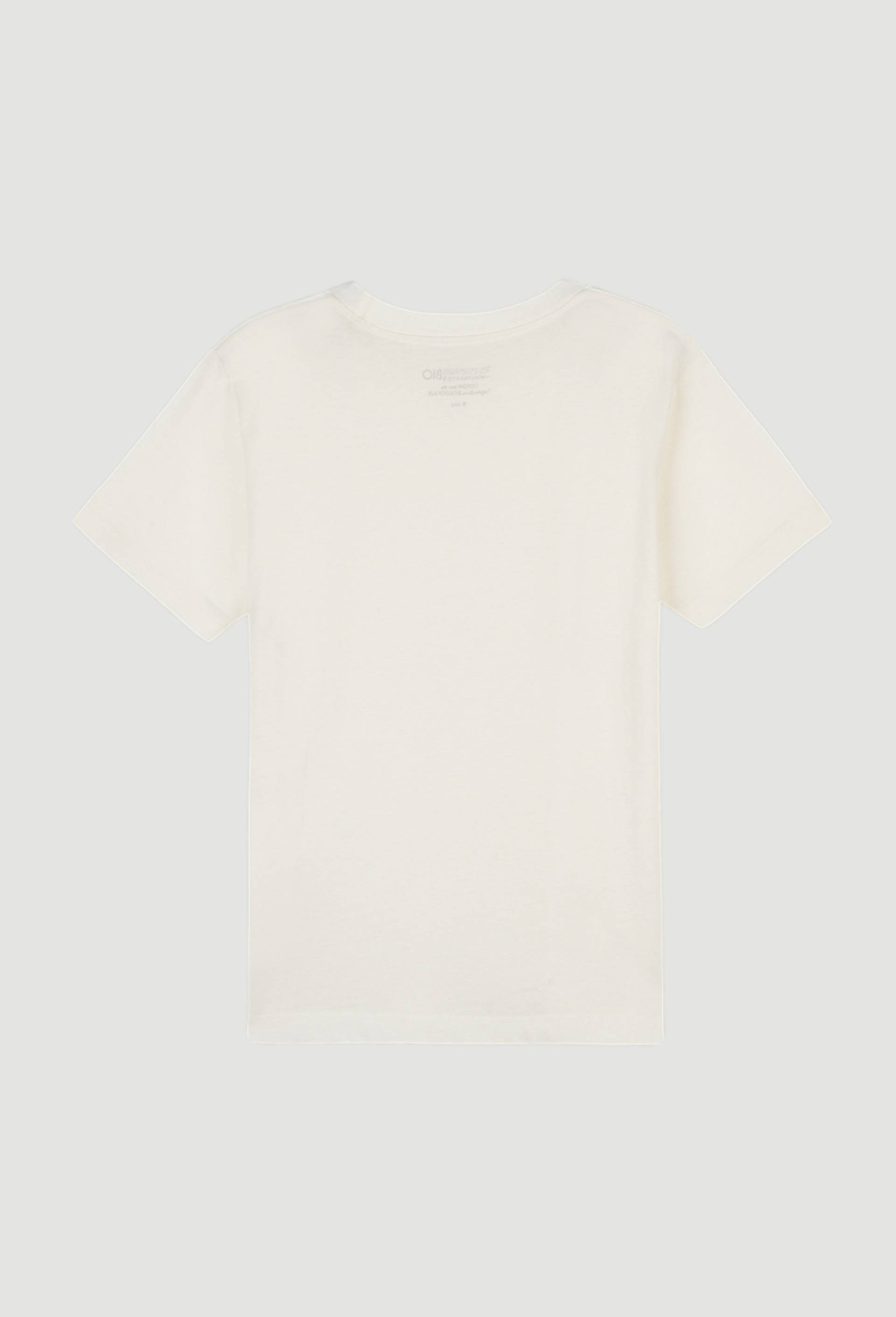 T-shirt manches courtes uni en coton BIO GOTS, Ecru, large image number 1