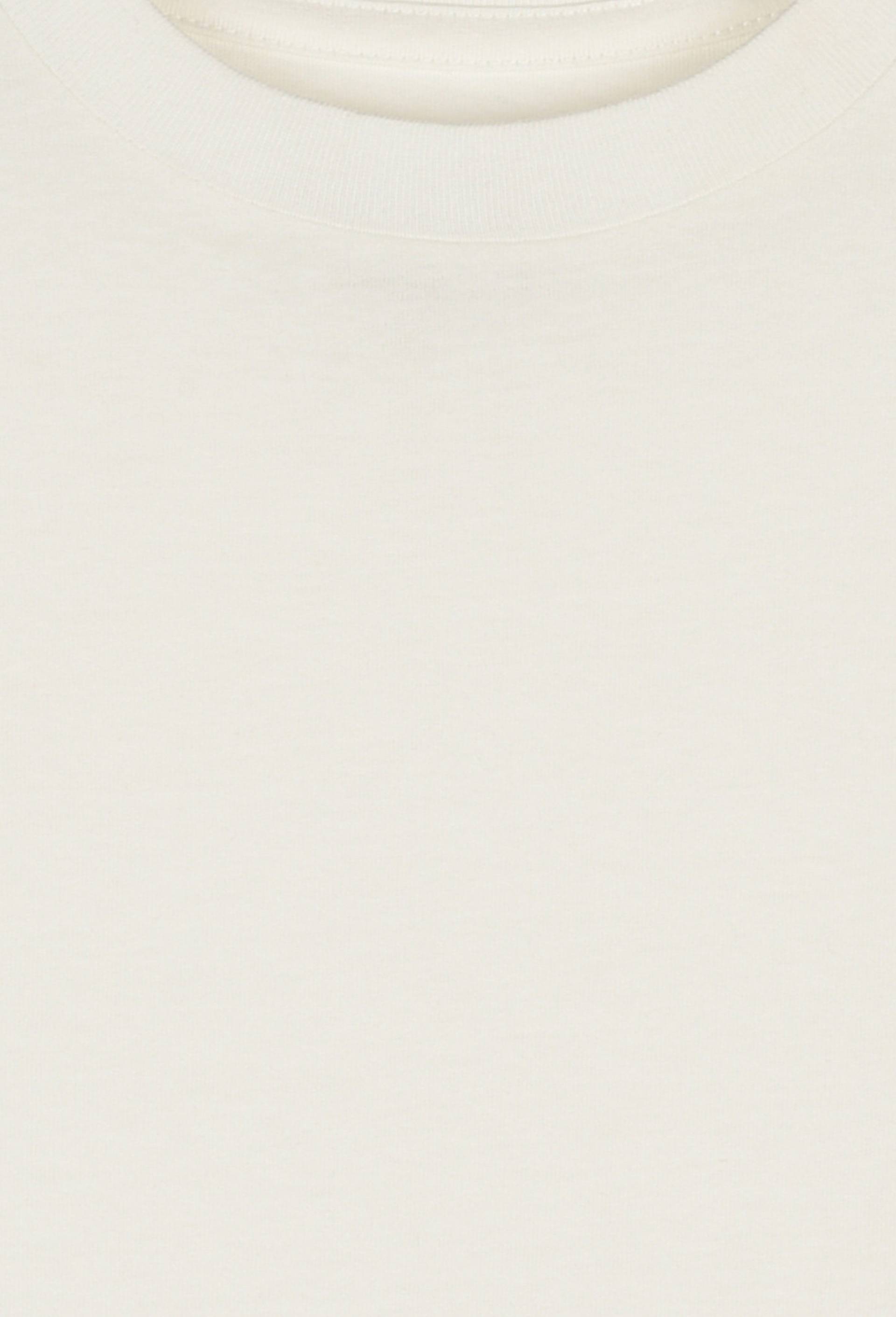 T-shirt manches courtes uni en coton BIO GOTS, Ecru, large image number 2.0