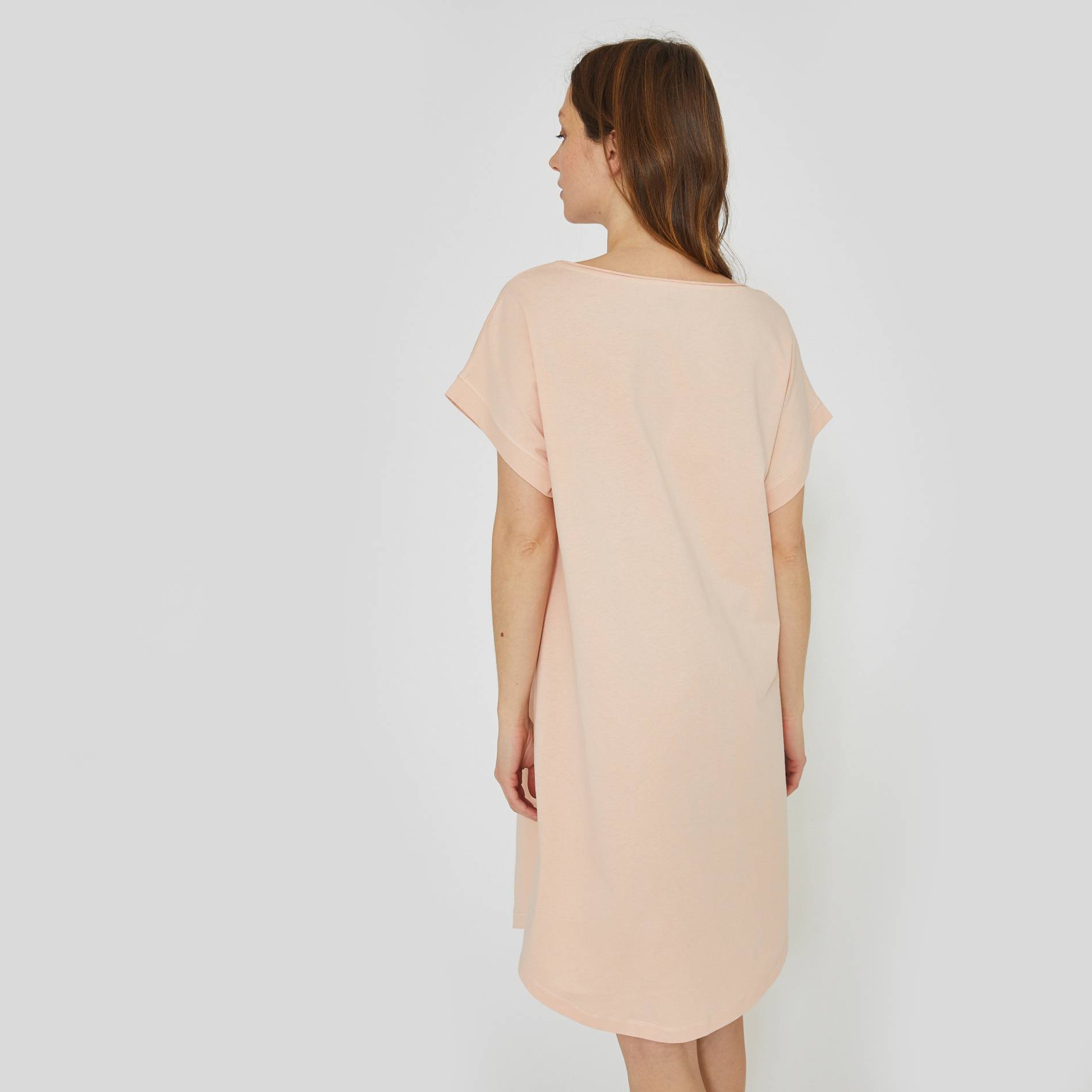 Chemise de nuit manches courtes, Rose pâle, large image number 1