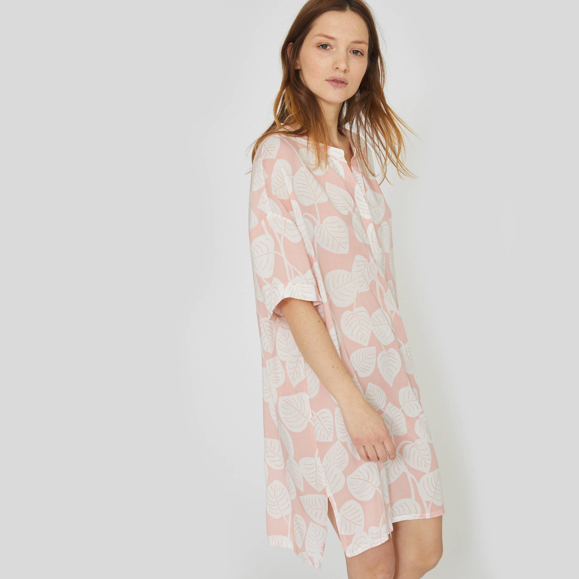 Chemise de nuit imprimée, Rose pâle, large image number 0