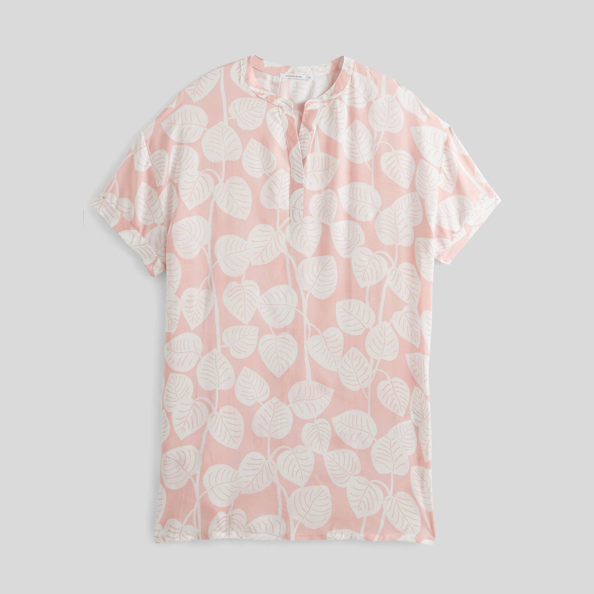 Chemise de nuit imprimée, Rose pâle, large image number 2