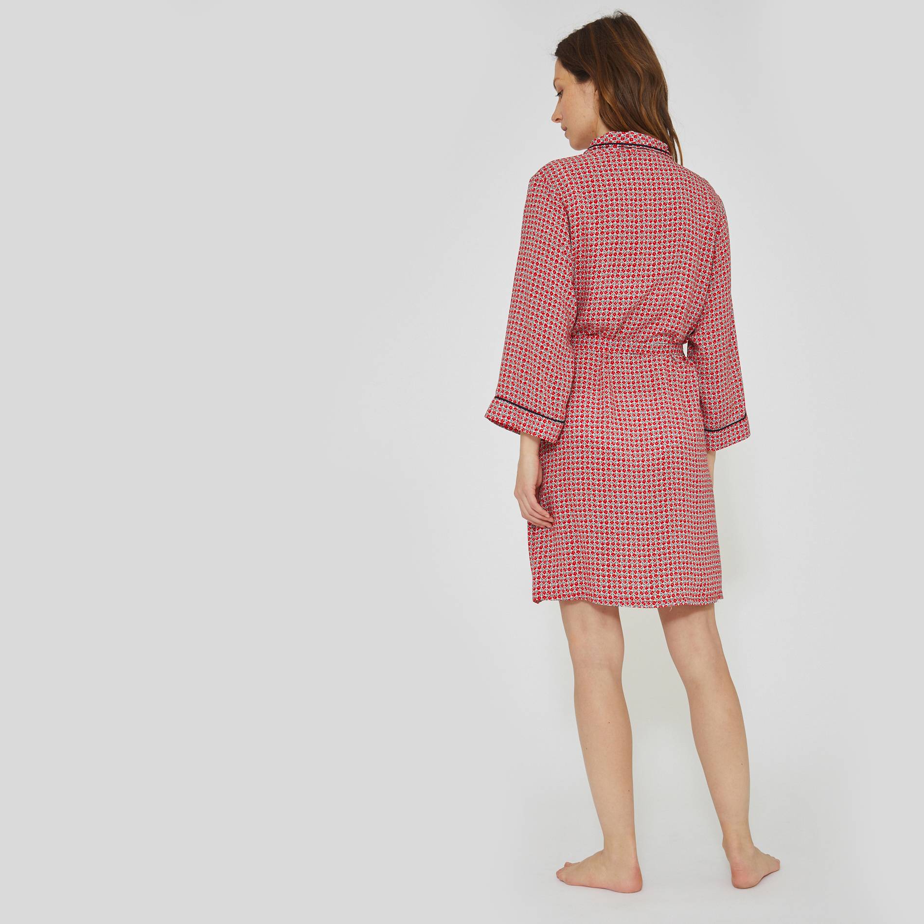 Kimono imprimé, Carmin, large image number 1