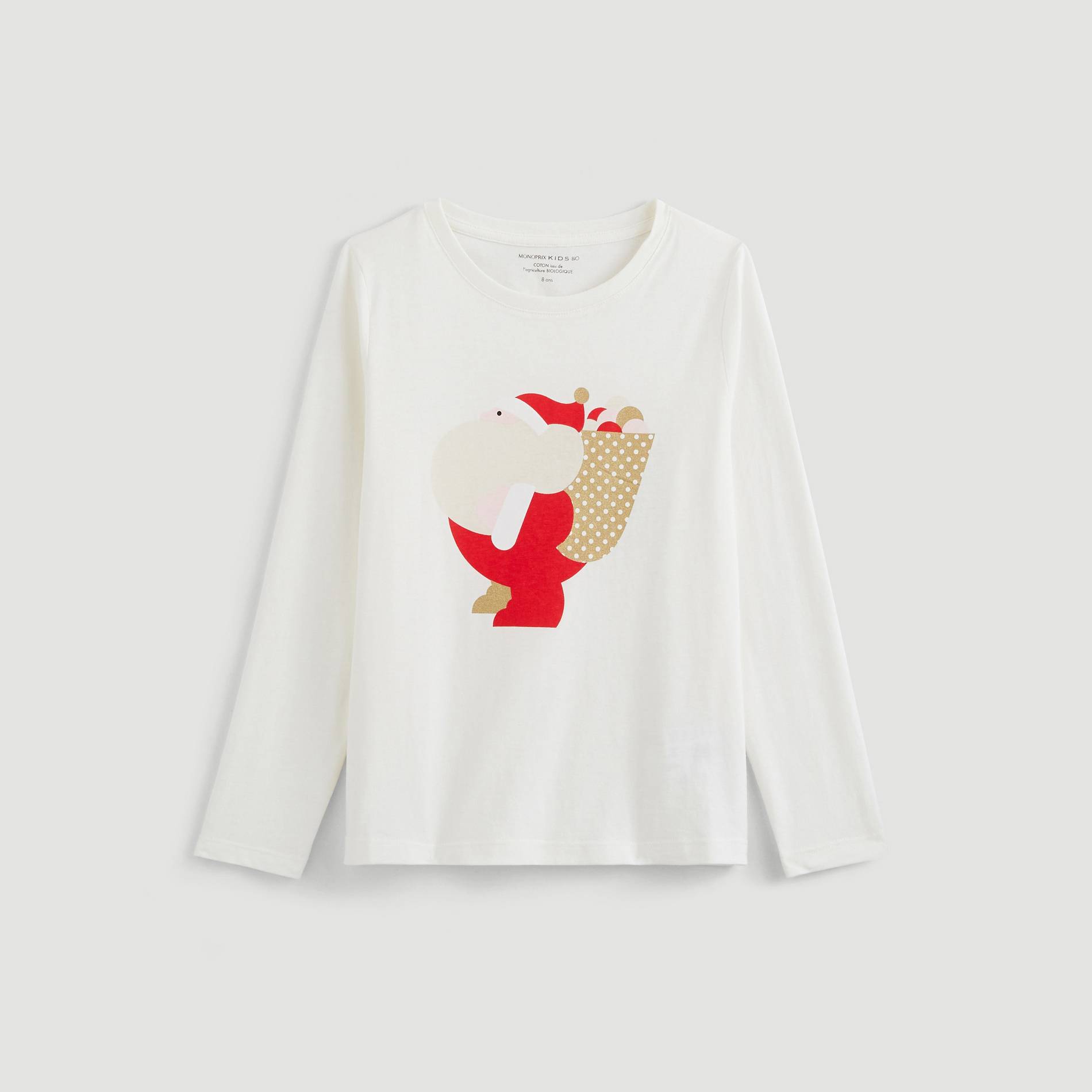 T-shirt manches longues, Ecru, large image number 0.0