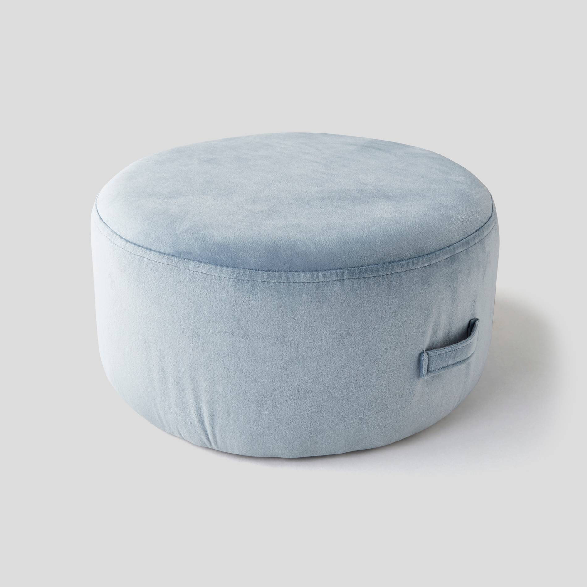Pouf en velours, Vert clair, large image number 0
