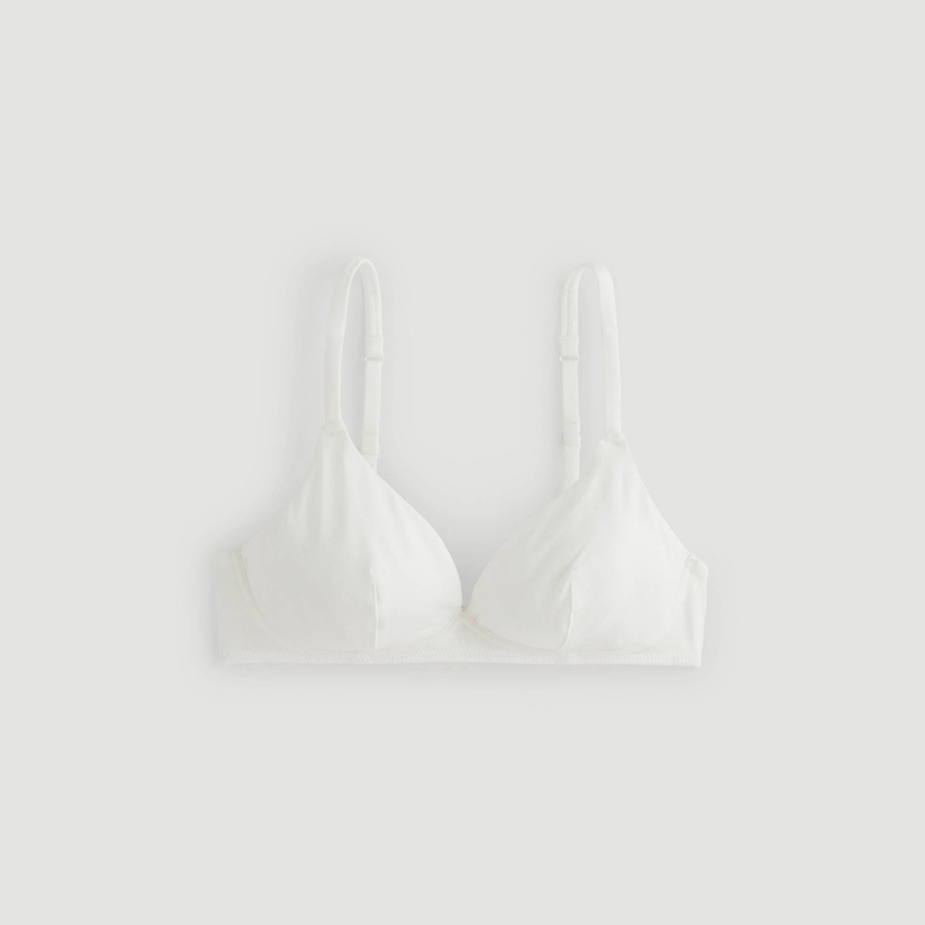 Soutien-gorge triangle en modal, Ecru, large image number 2.0