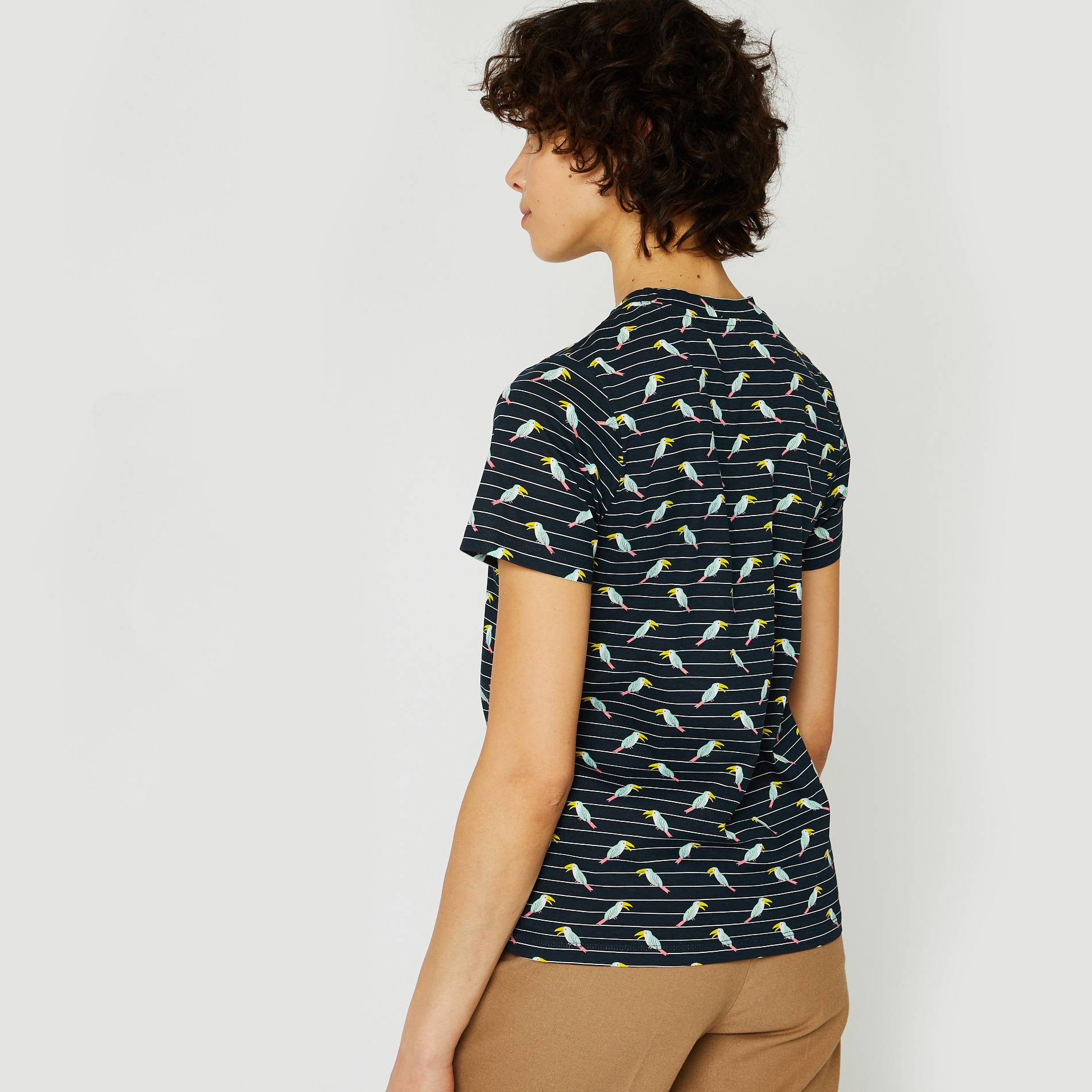 T-shirt manches courtes en coton BIO, Bleu marine, large image number 1