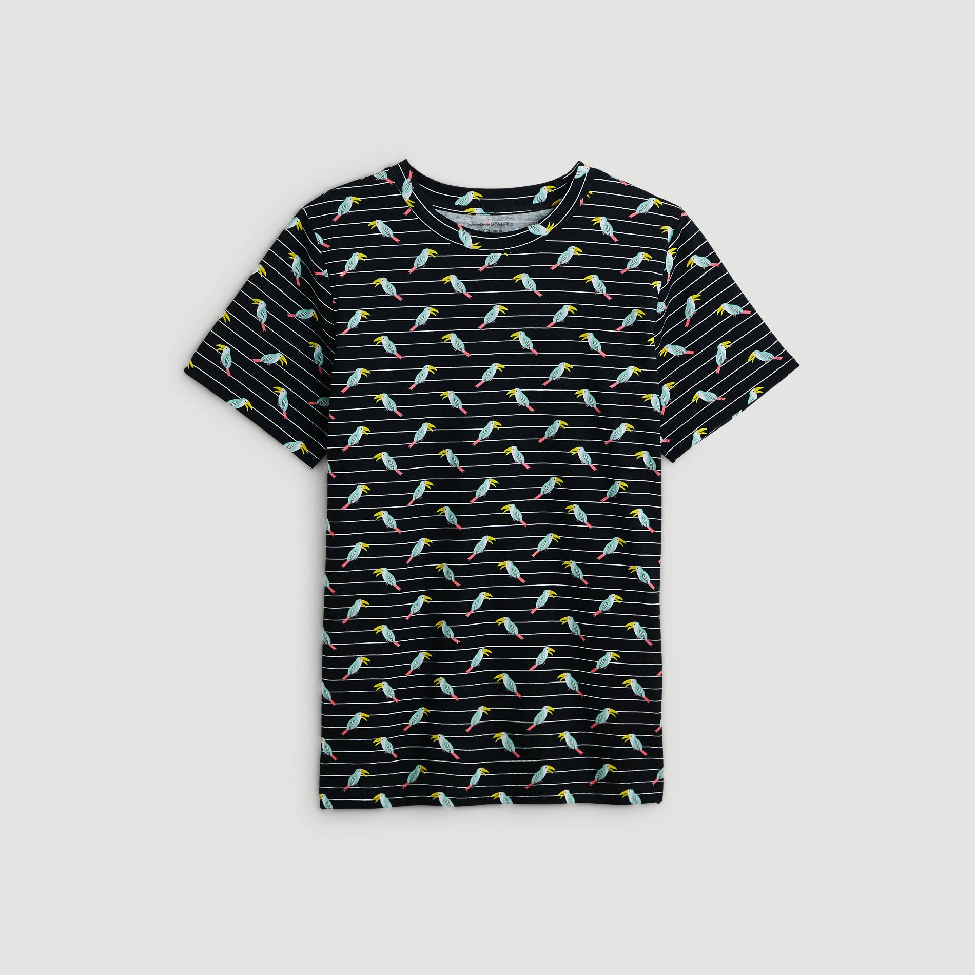 T-shirt manches courtes en coton BIO, Bleu marine, large image number 2.0