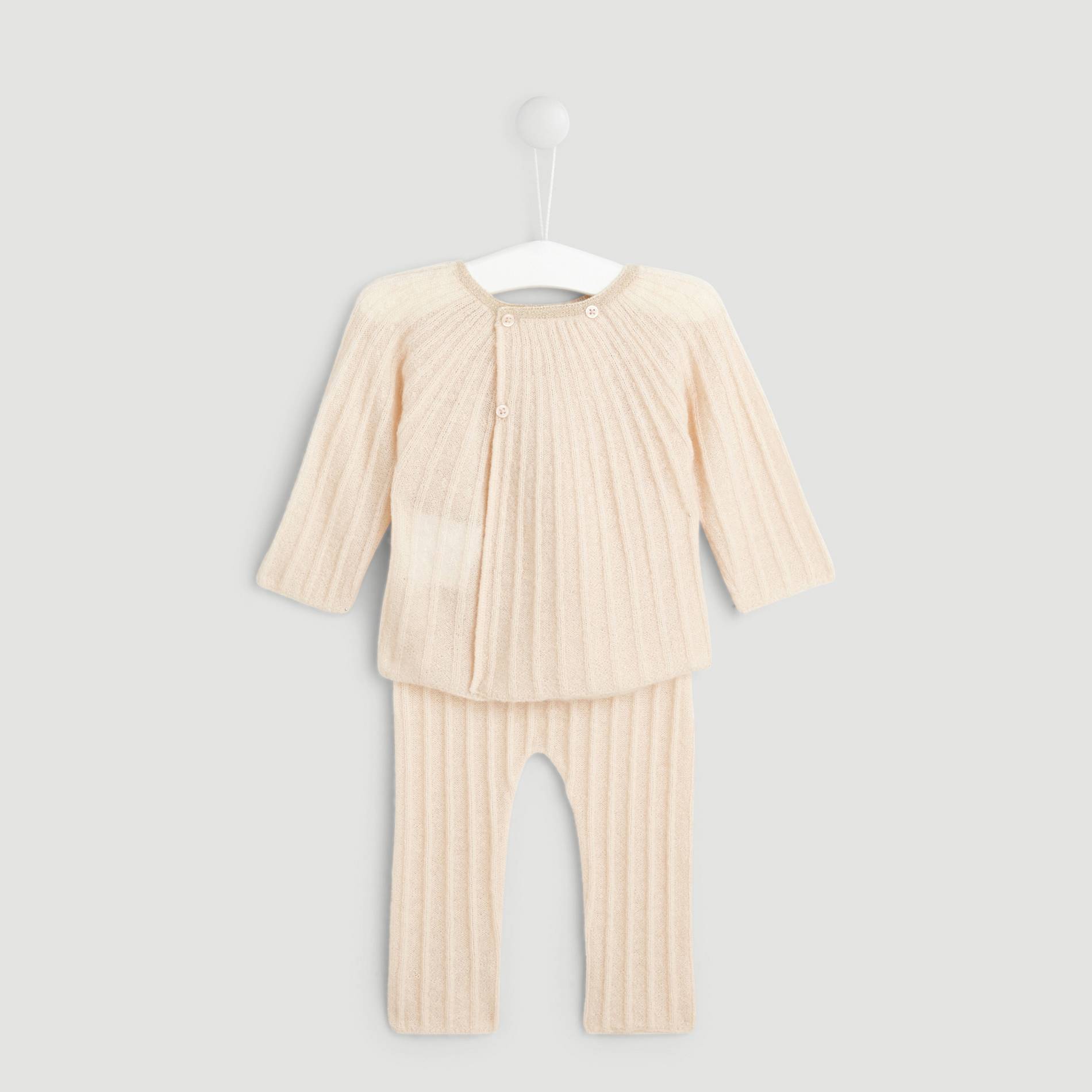 Ensemble en tricot, Rose pâle, large image number 1