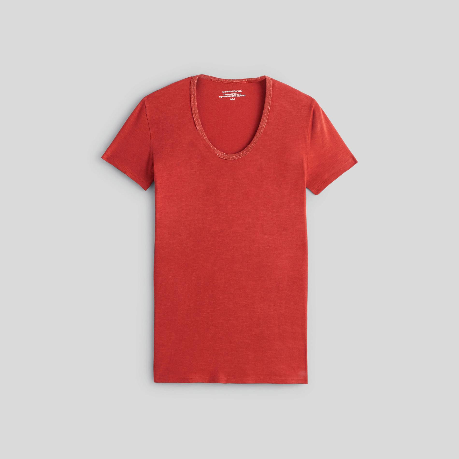 T-shirt en coton flammé BIO, Citrouille, large image number 2