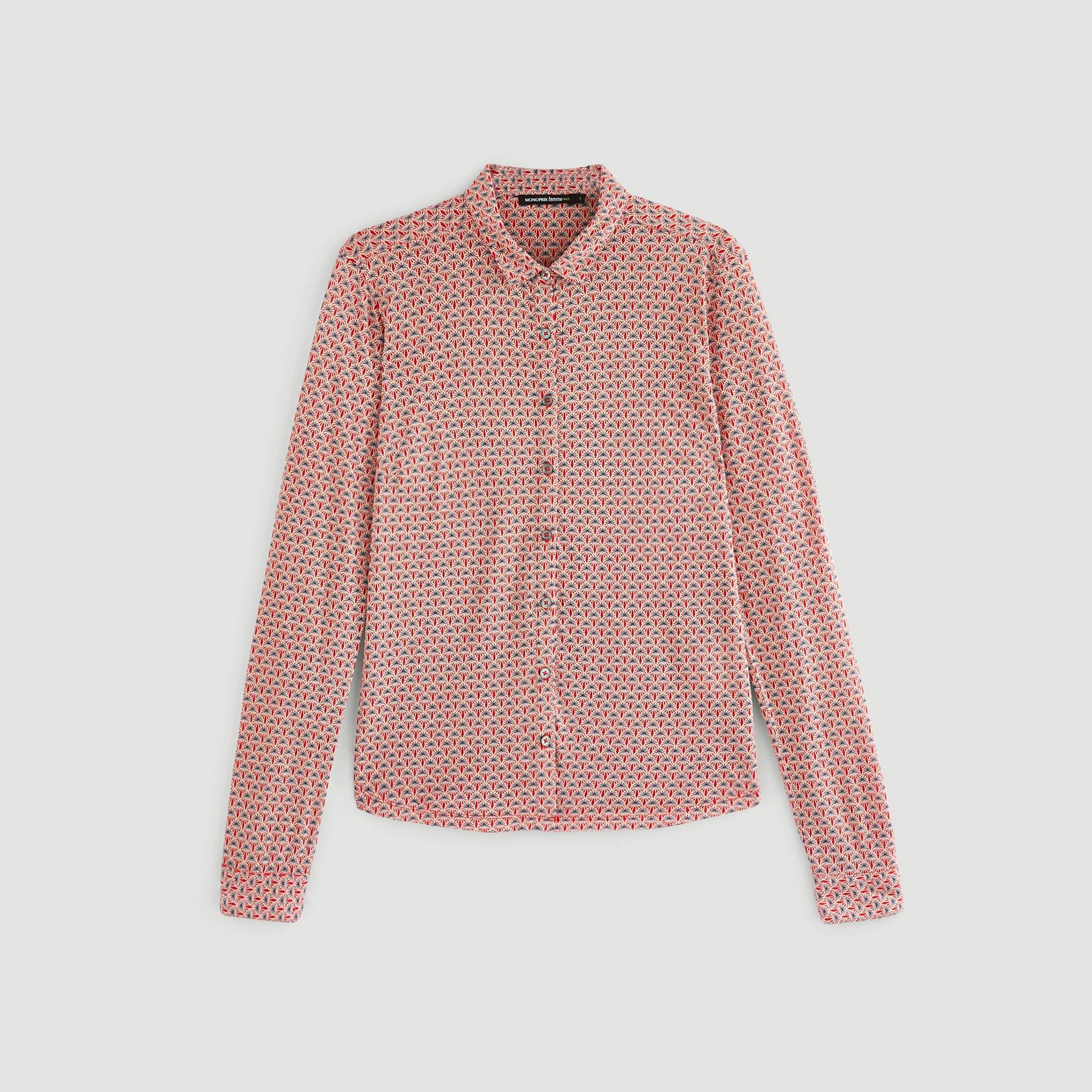 Chemise imprimée, Carmin, large image number 2