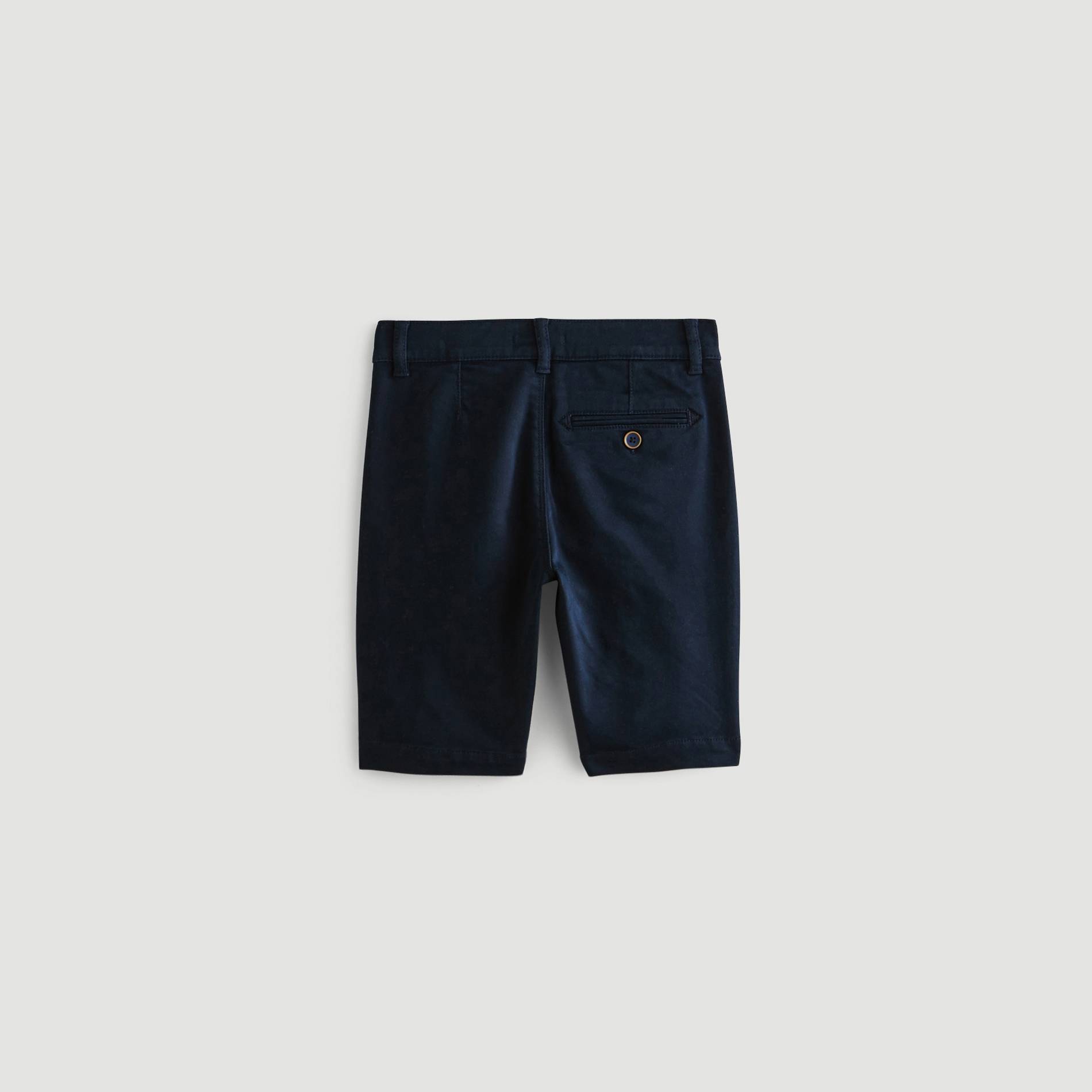 Bermuda molleton coupe chino, Bleu marine, large image number 1