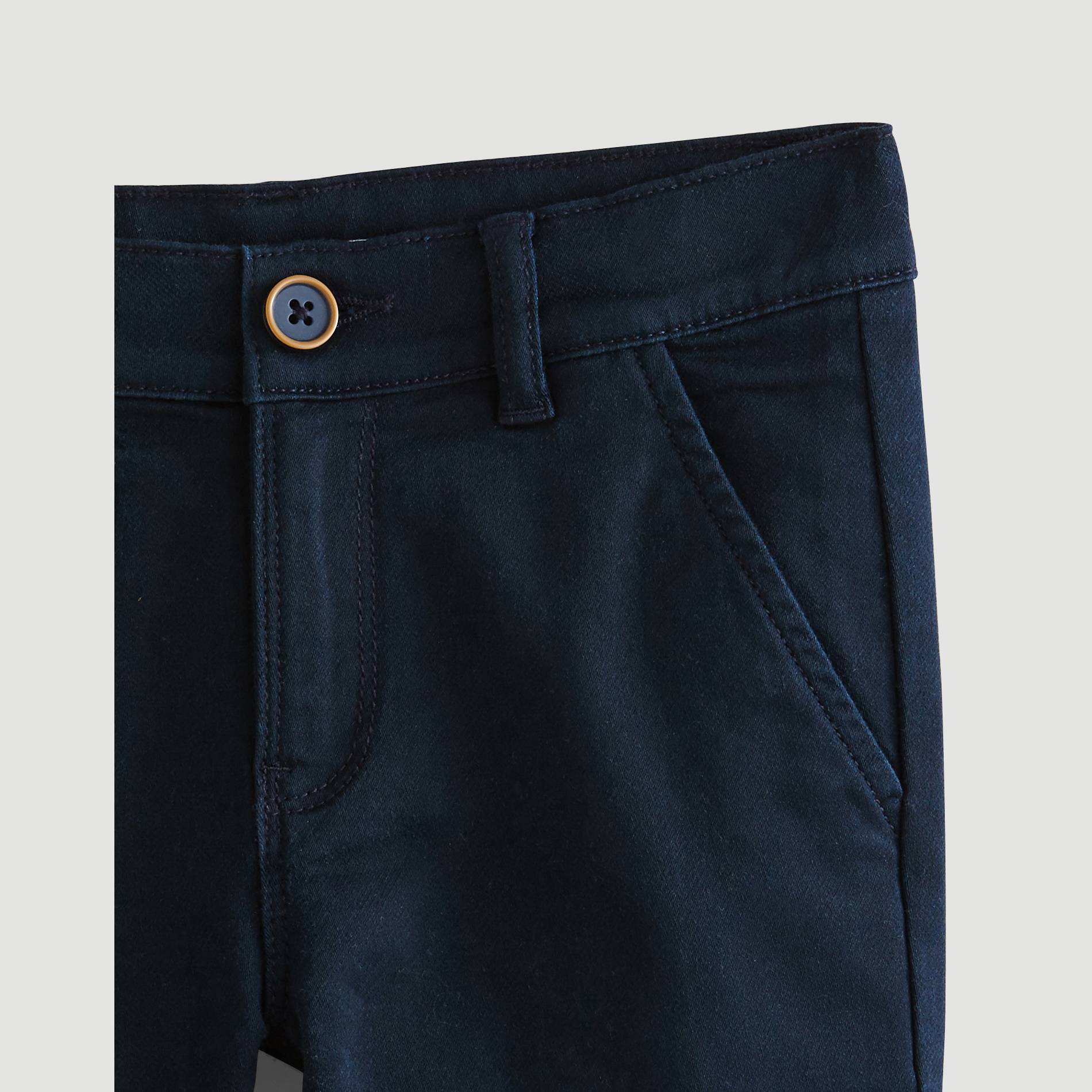 Bermuda molleton coupe chino, Bleu marine, large image number 2