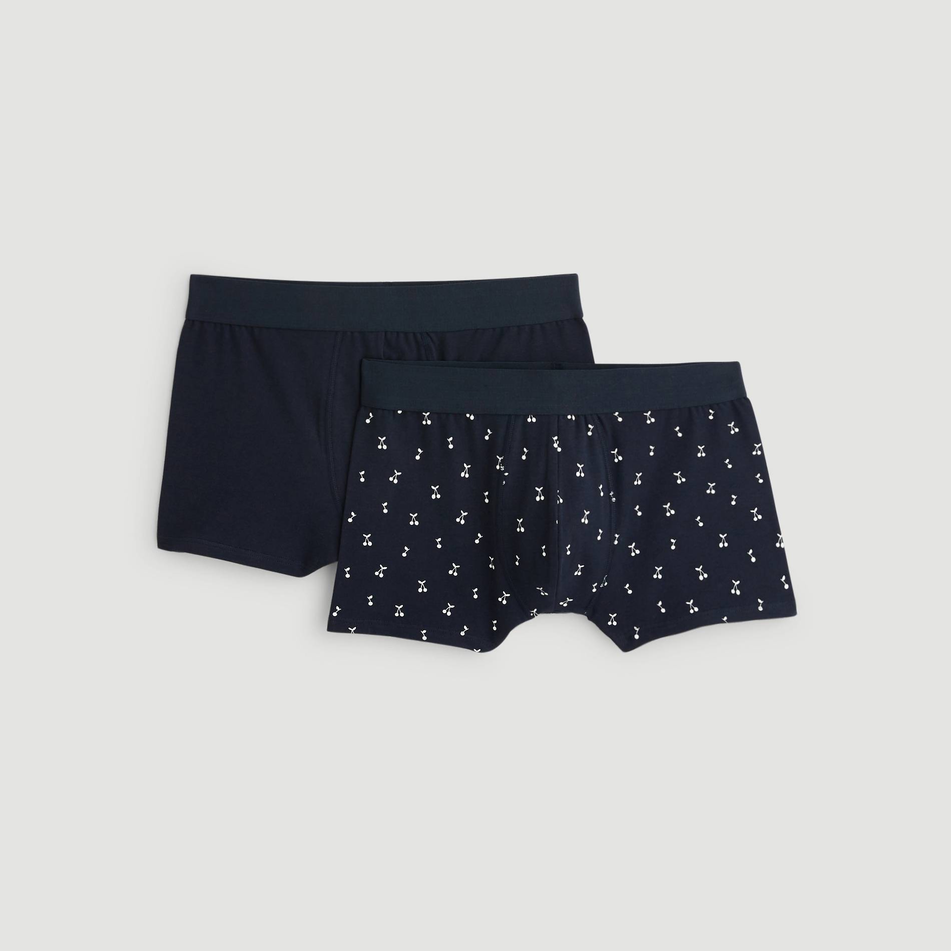 Lot de 2 boxers imprimés, Bleu marine, large image number 0.0