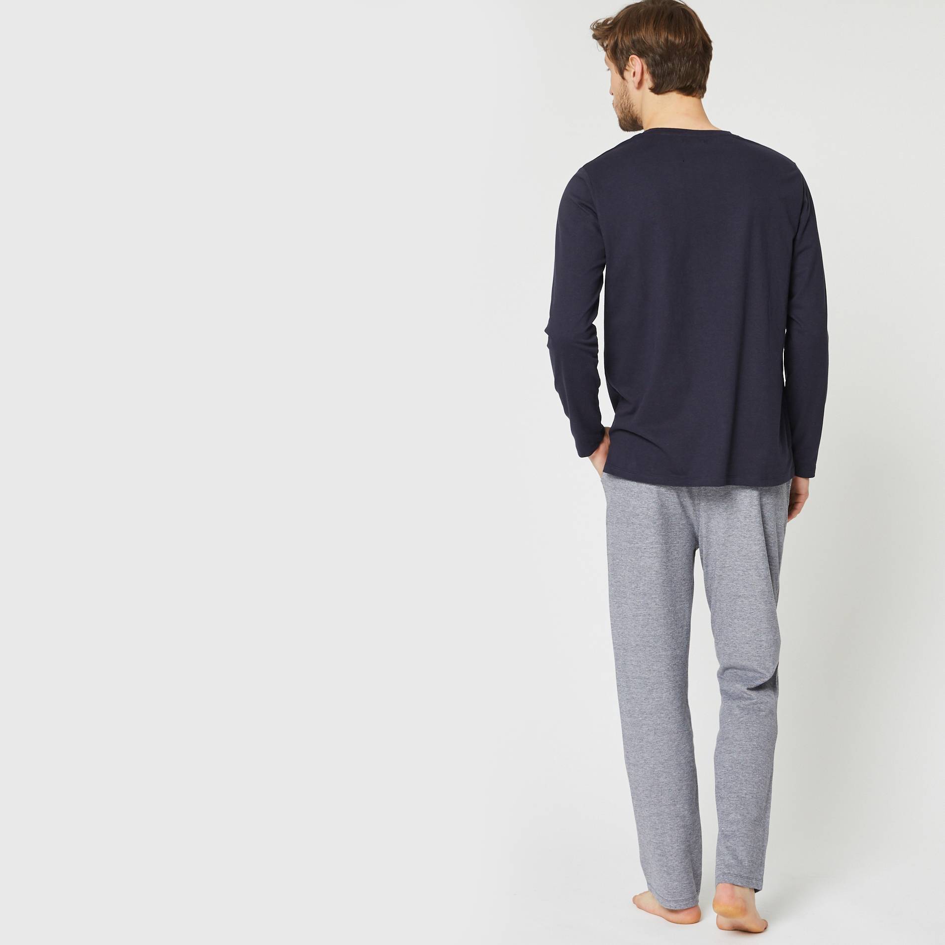 Pyjama en coton BIO, Bleu marine, large image number 1