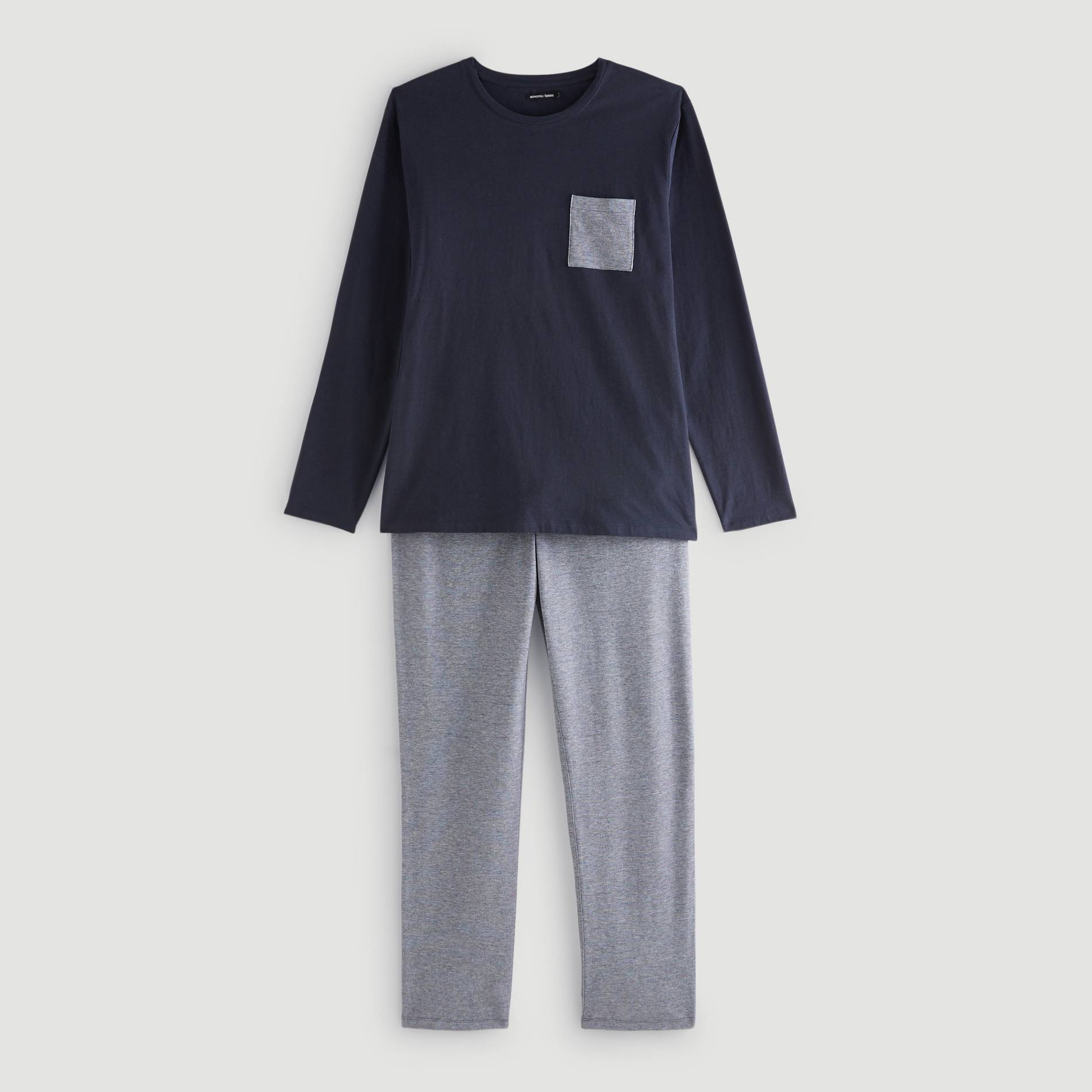 Pyjama en coton BIO, Bleu marine, large image number 2