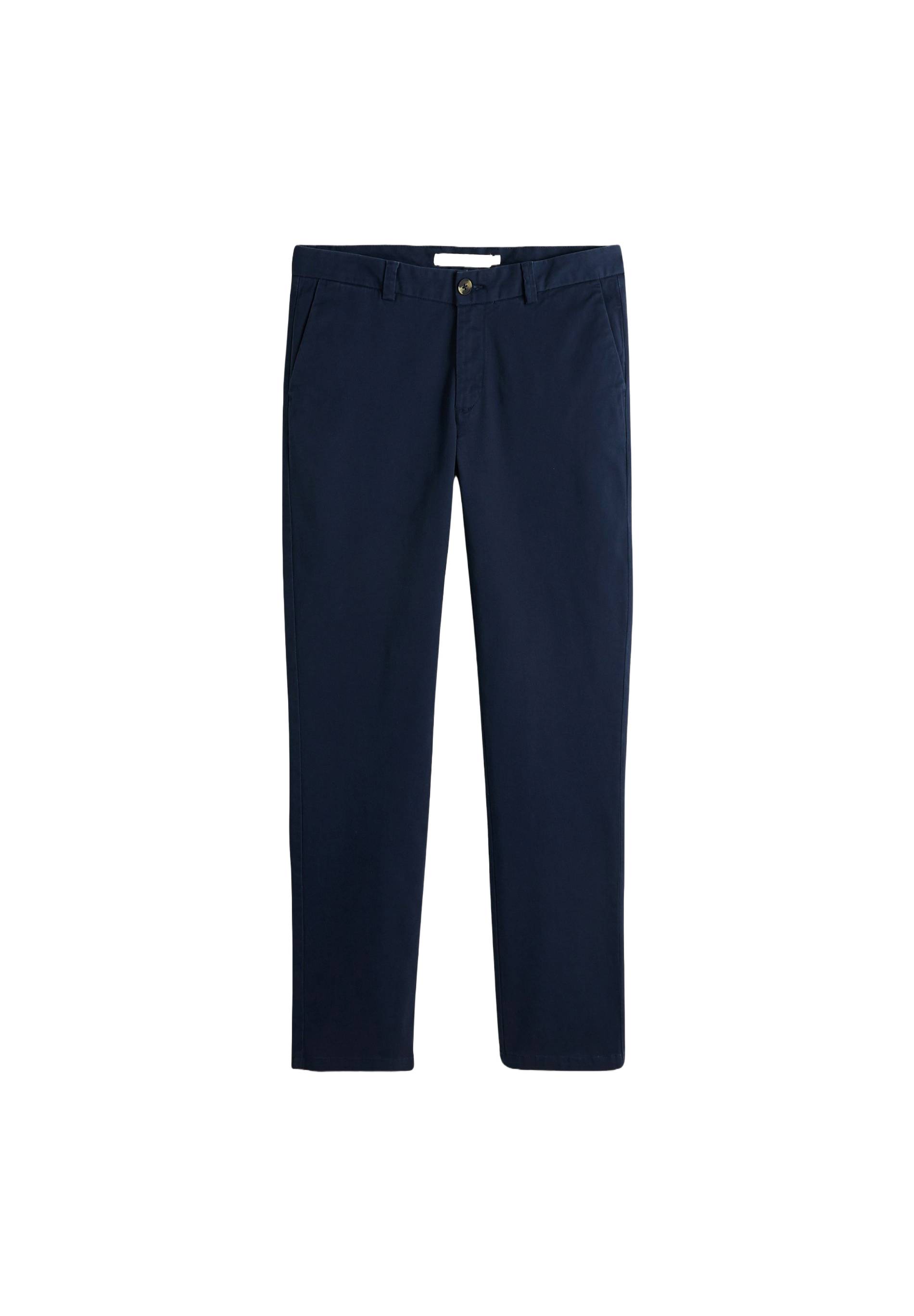 Pantalon chino straight en coton BIO, BLEU, large image number 5