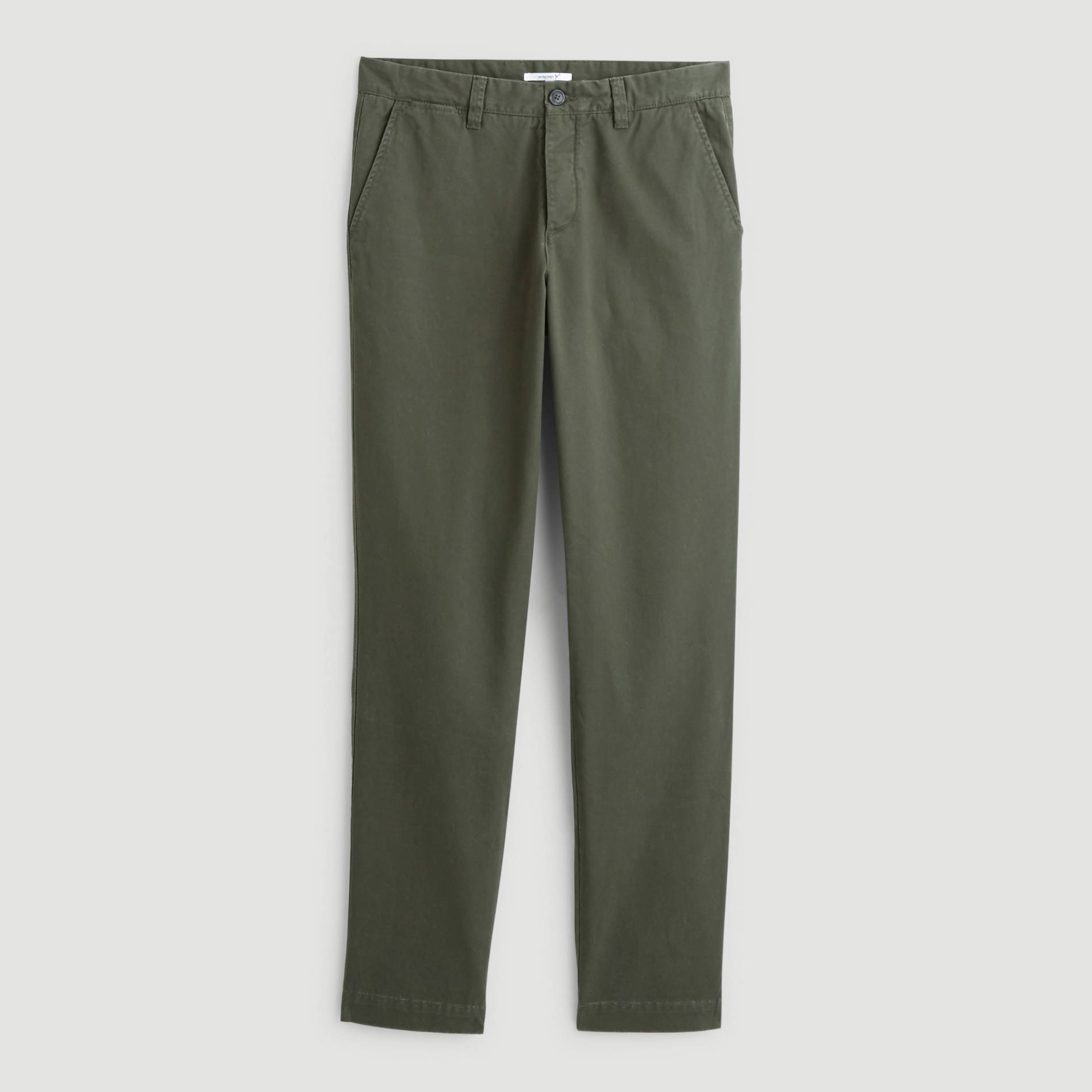 Pantalon chino coupe regular en coton BIO, Kaki, large image number 2