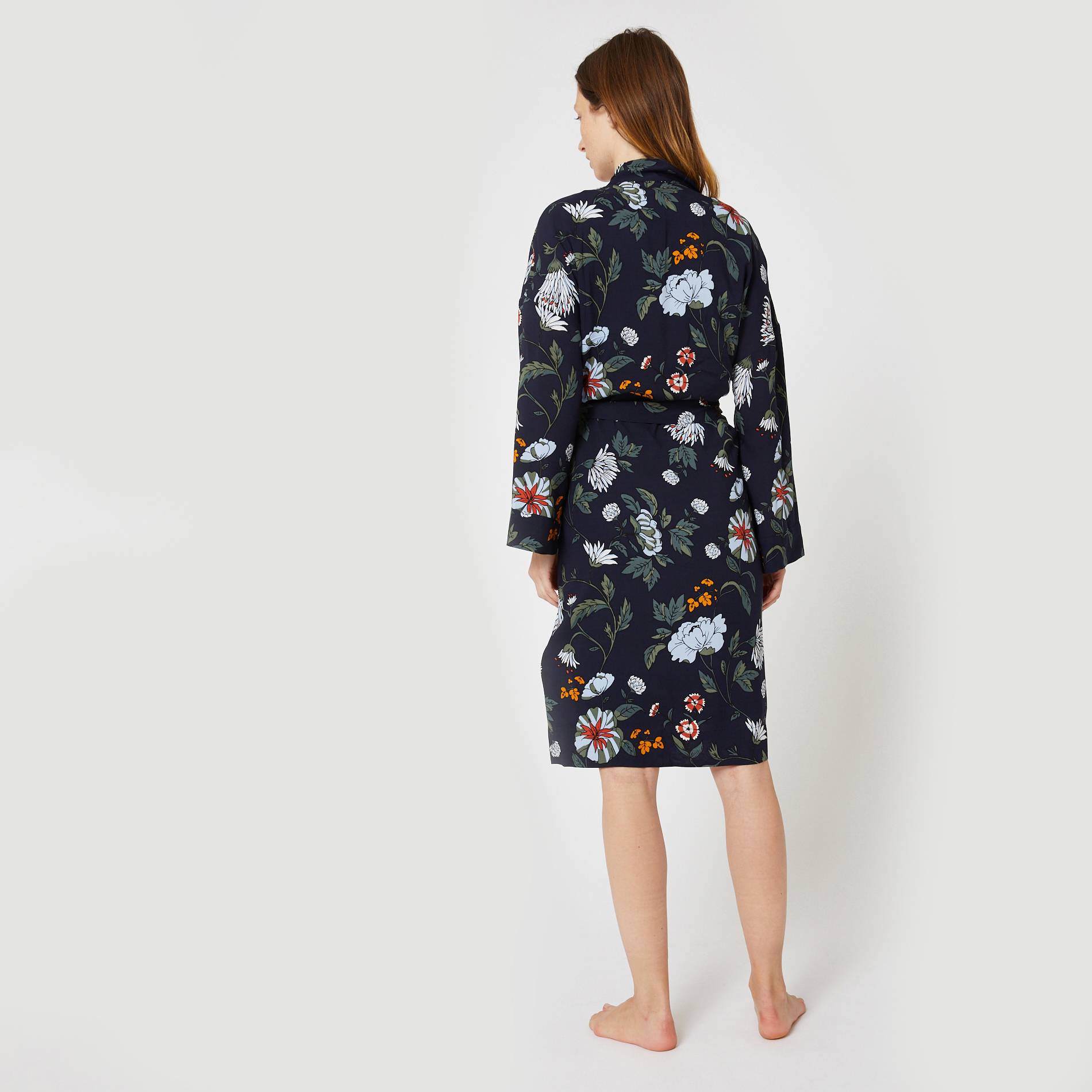 Kimono imprimé, Bleu marine, large image number 1.0