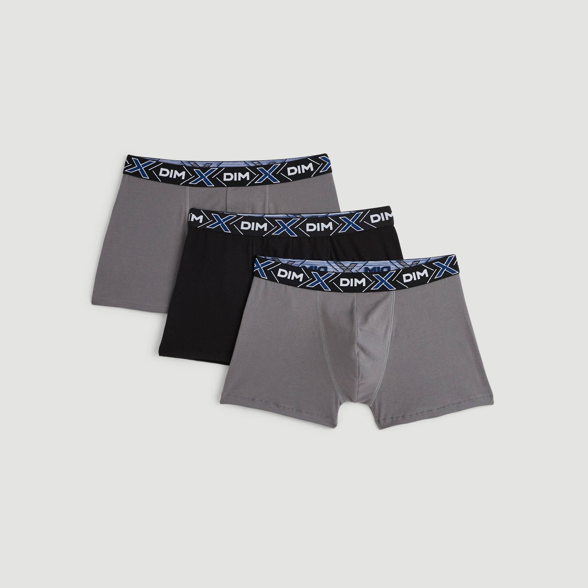 Lot de 3 boxers DIM, Gris moyen, large image number 0