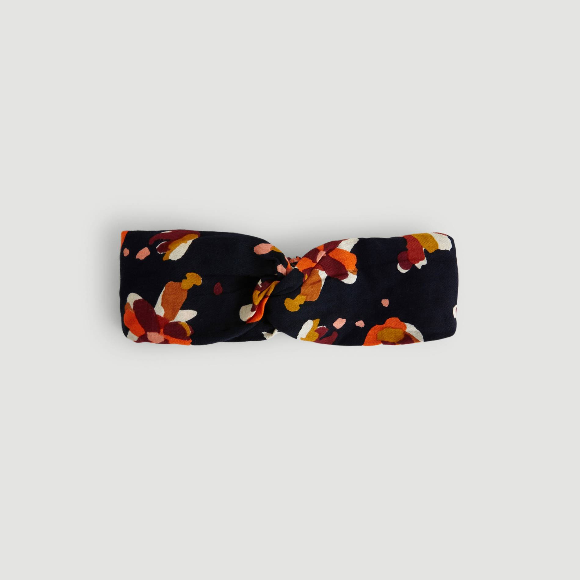 Bandeau a fleurs, Bleu marine, large image number 0