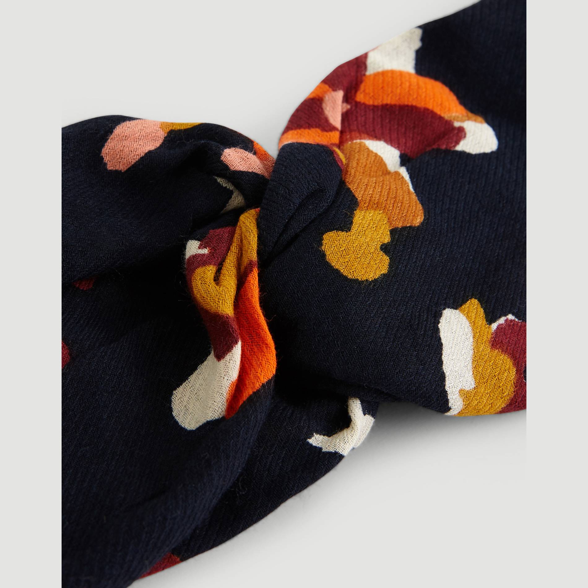 Bandeau a fleurs, Bleu marine, large image number 1