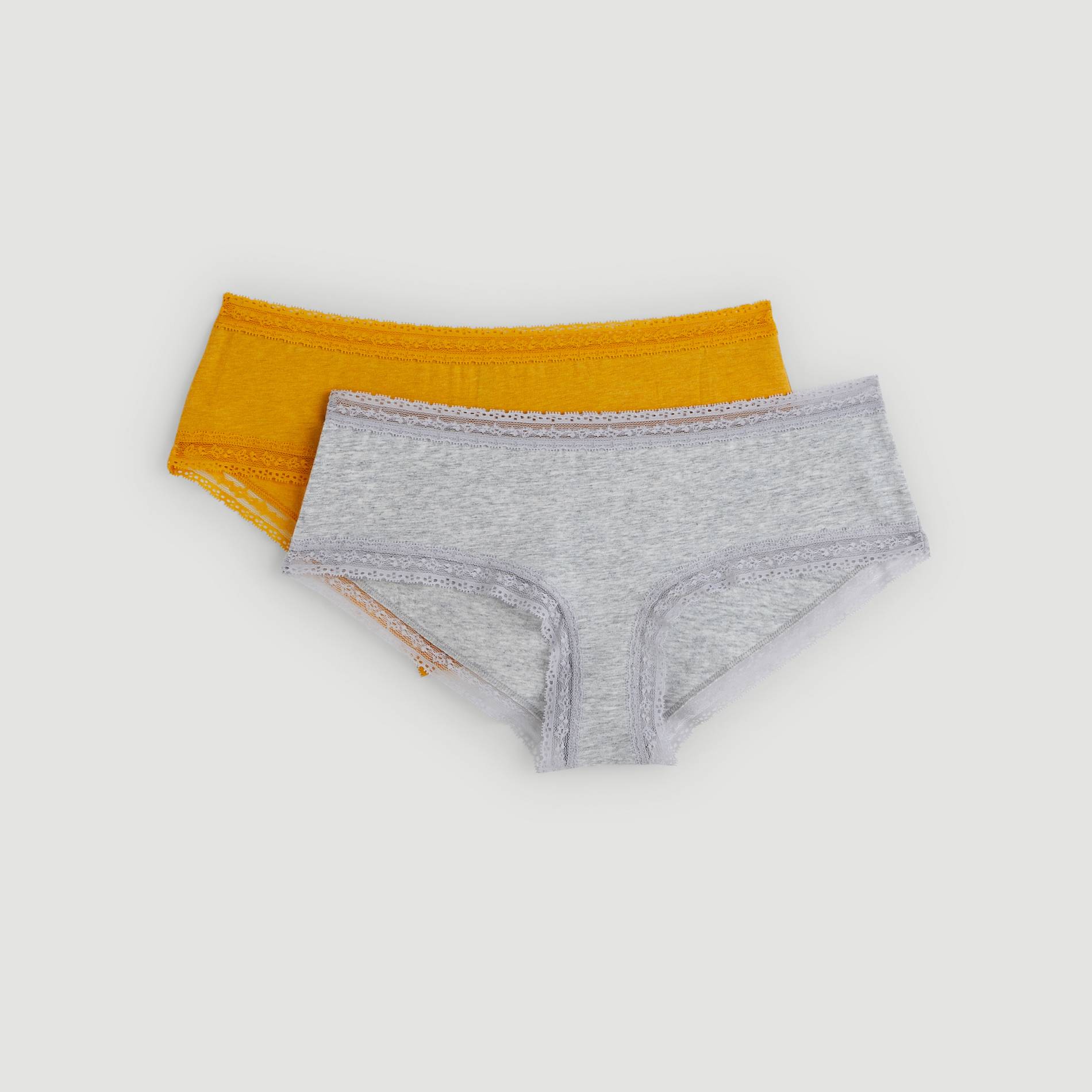 Lot de 2 shorties en coton, Safran, large image number 0.0