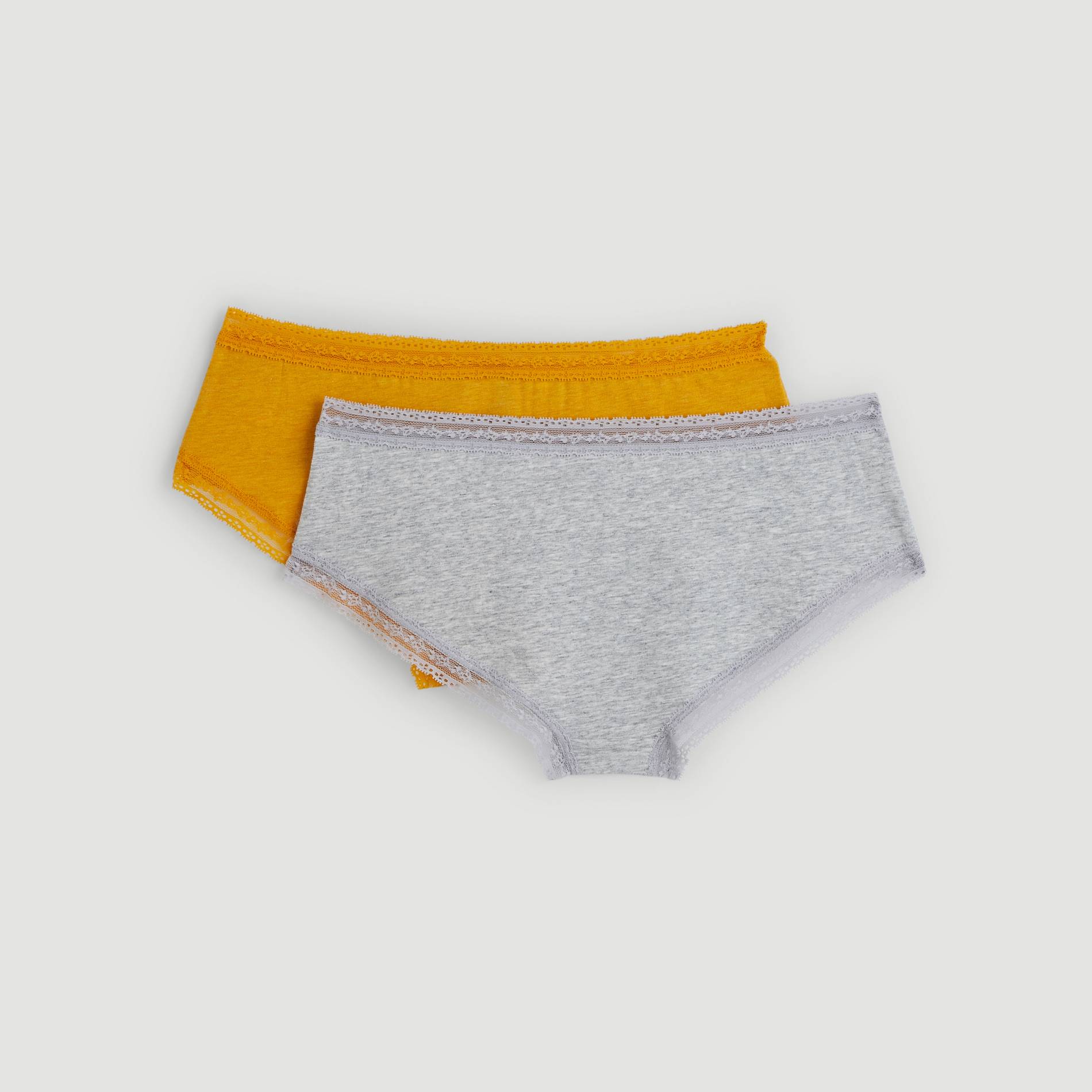 Lot de 2 shorties en coton, Safran, large image number 1.0
