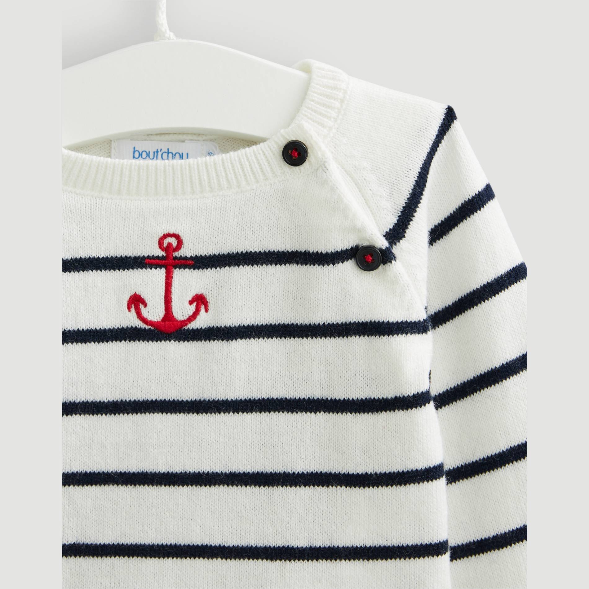 Pull marinière, Bleu marine, large image number 2.0