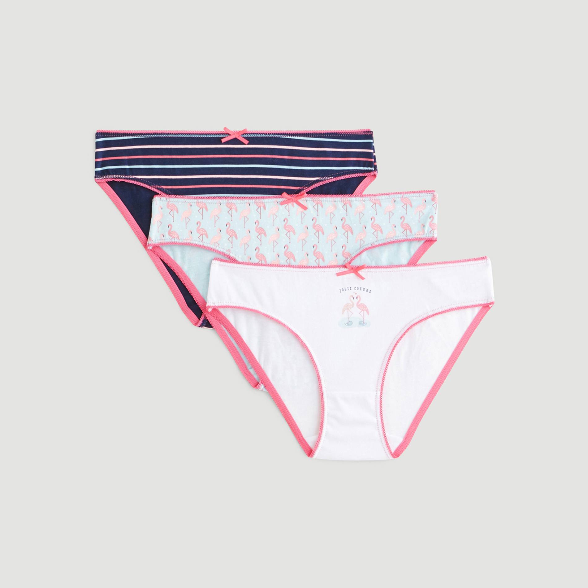 Lot de 3 culottes fantaisie, Bleu marine, large image number 0.0