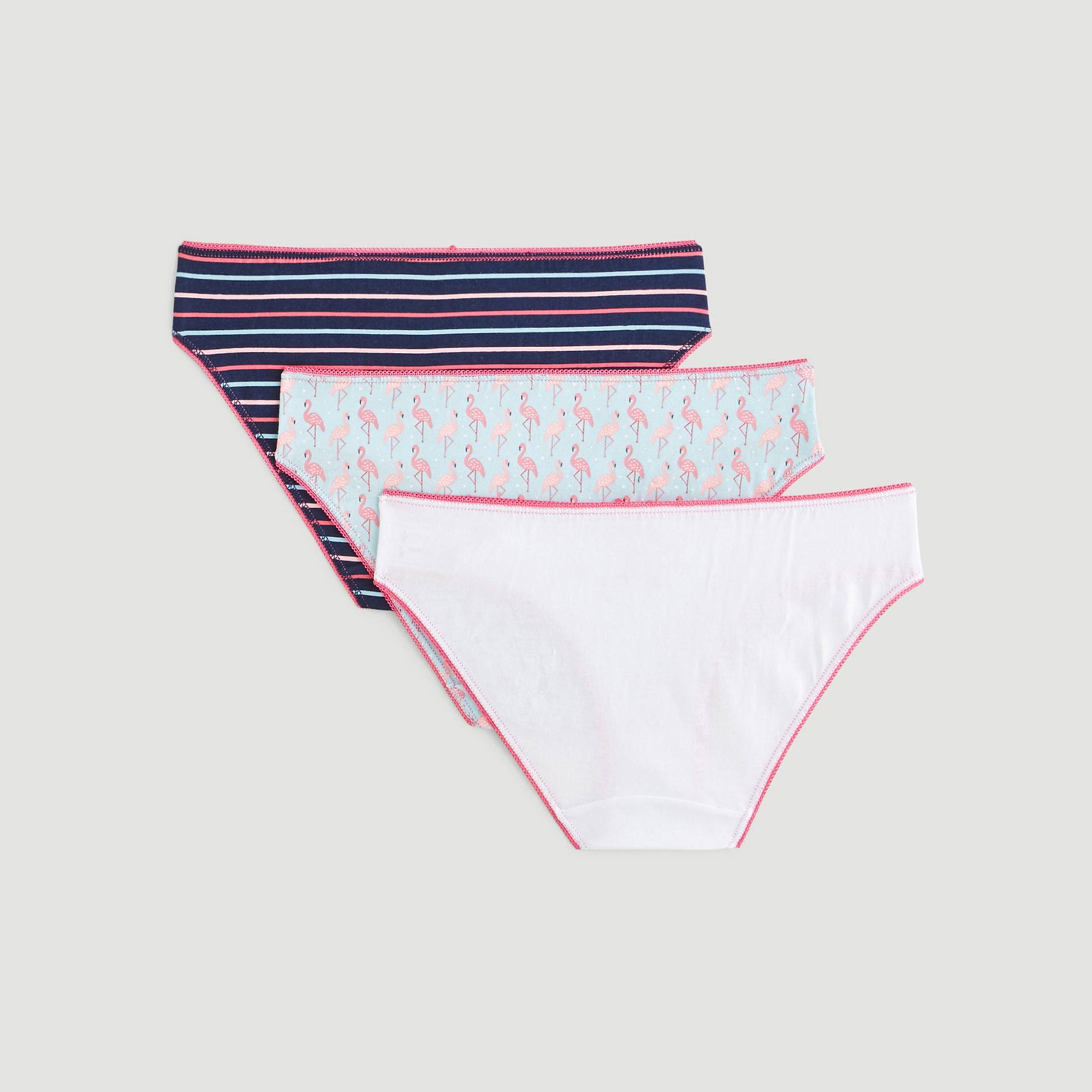 Lot de 3 culottes fantaisie, Bleu marine, large image number 1.0