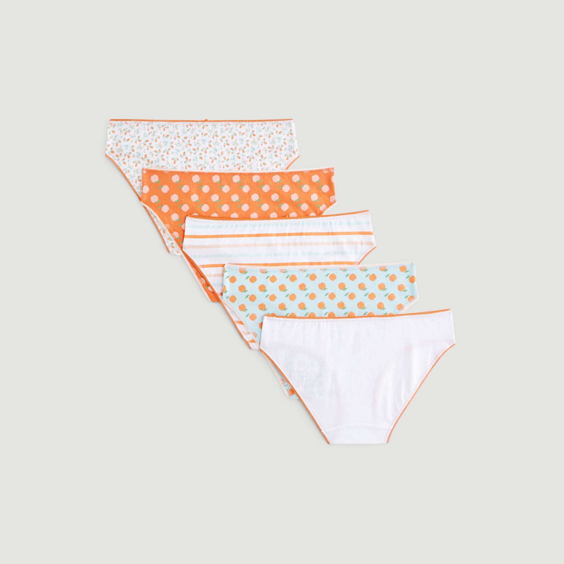 Lot de 5 culottes fantaisie, Blanc, large image number 1.0