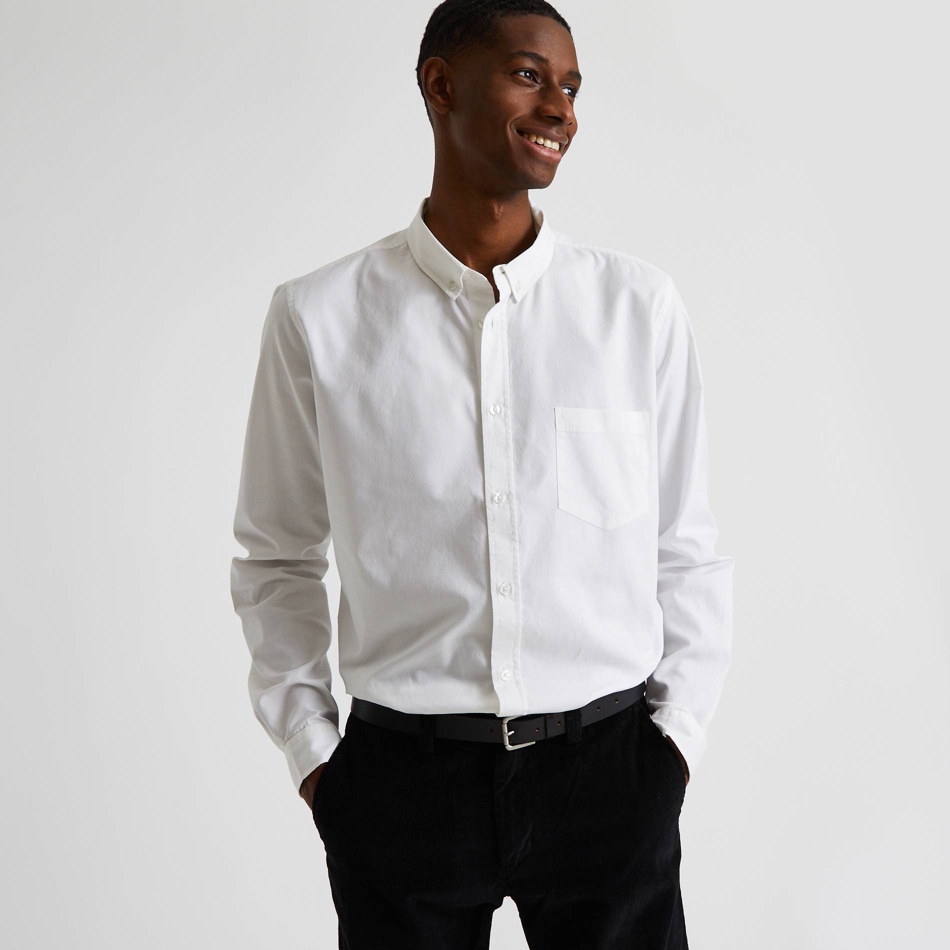 Chemise coupe slim, Blanc, large image number 0