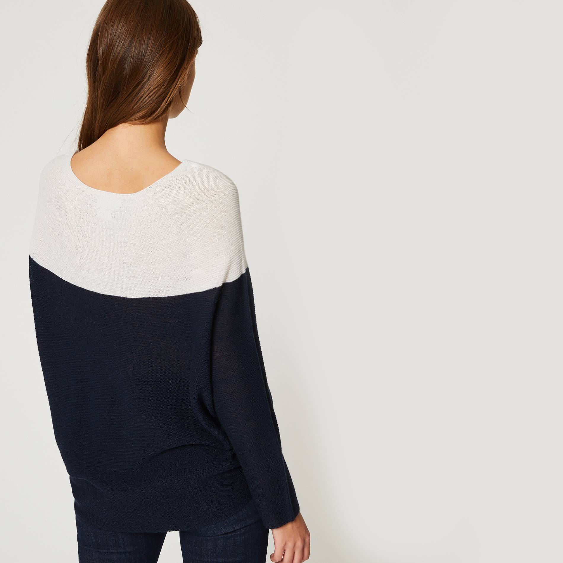 Pull col rond, Bleu marine, large image number 1