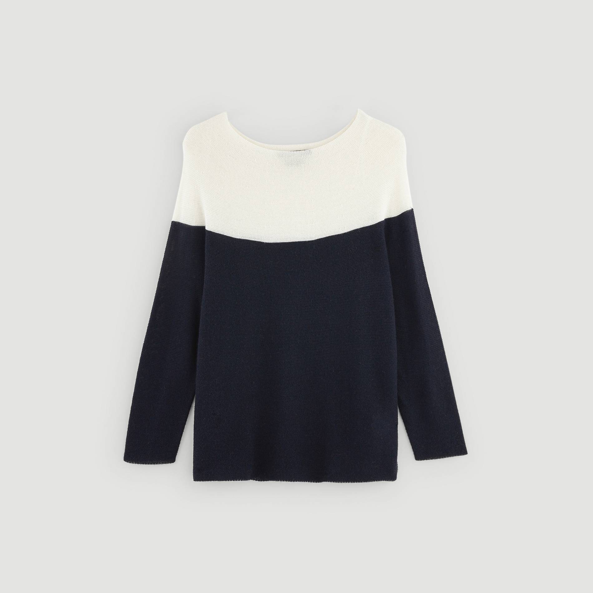 Pull col rond, Bleu marine, large image number 2