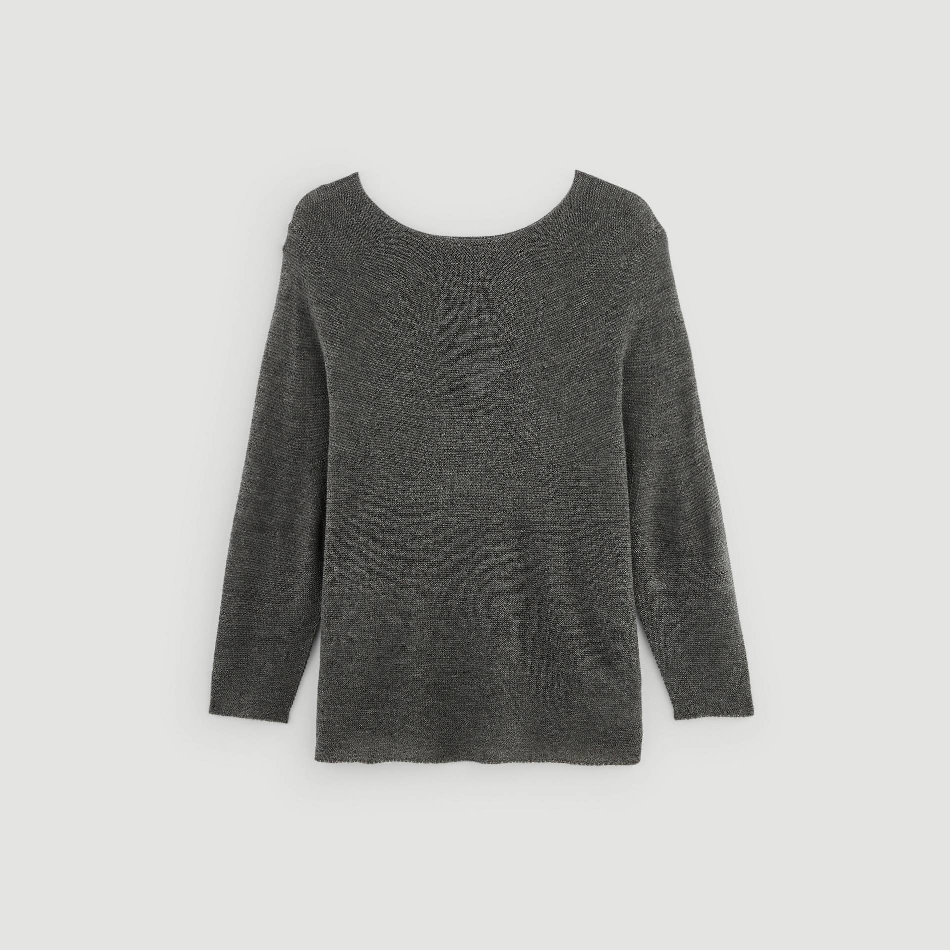 Pull italien contenant de laine, Gris moyen, large image number 2