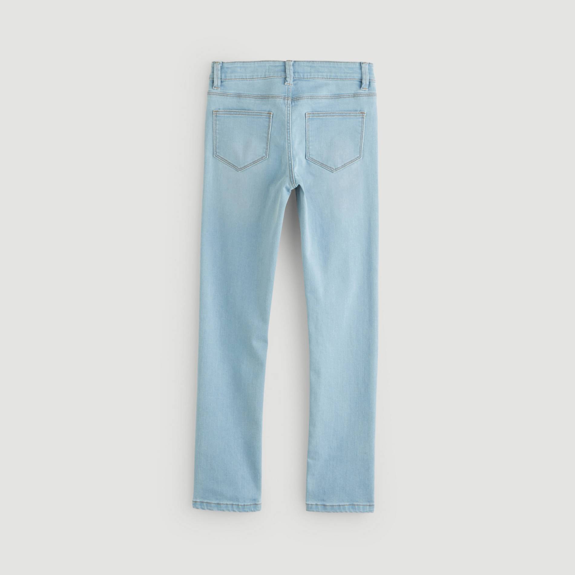 Jean slim, coton BIO et Oeko-Tex, Bleu pâle, large image number 1