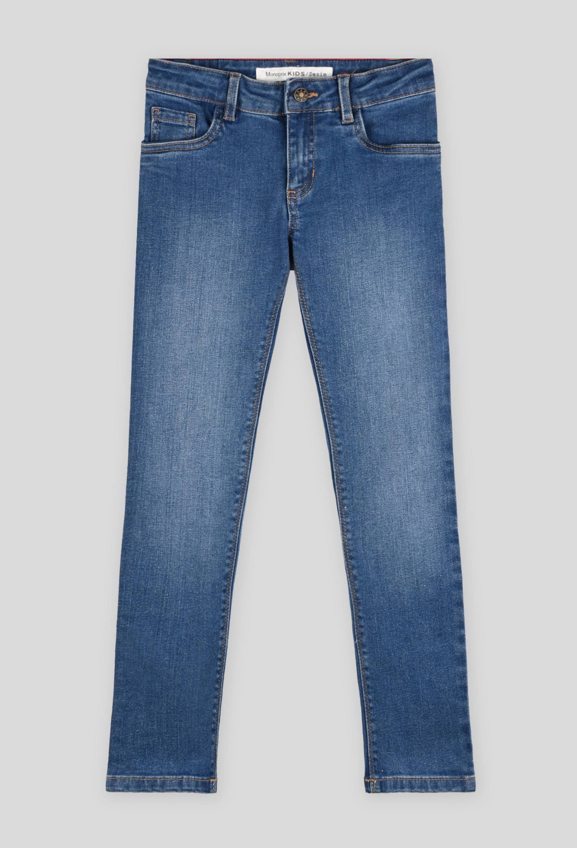 Jean skinny, coton BIo et Oeko-Tex, Bleu foncé, large image number 1
