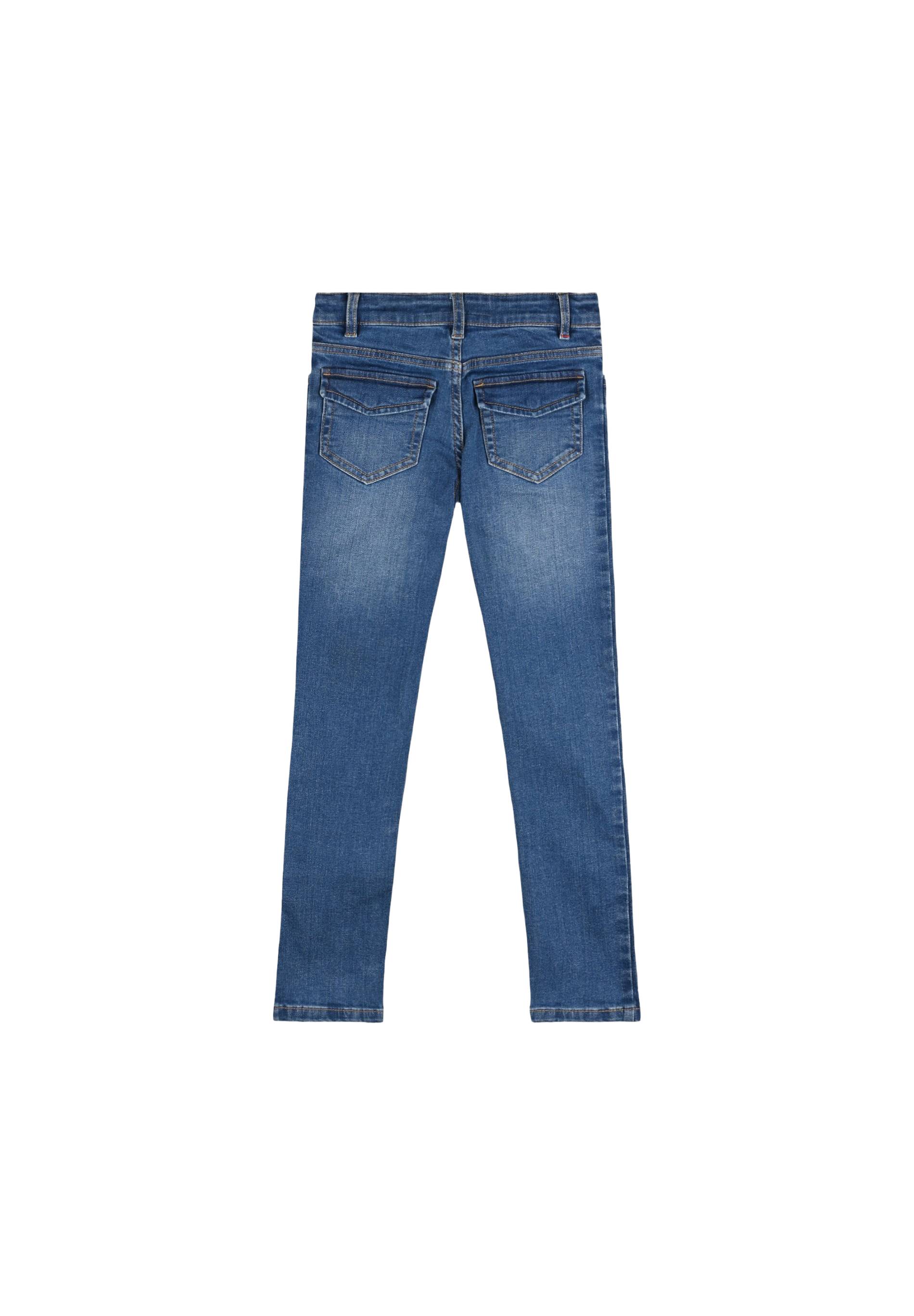 Jean skinny, coton BIo et Oeko-Tex, Bleu foncé, large image number 3