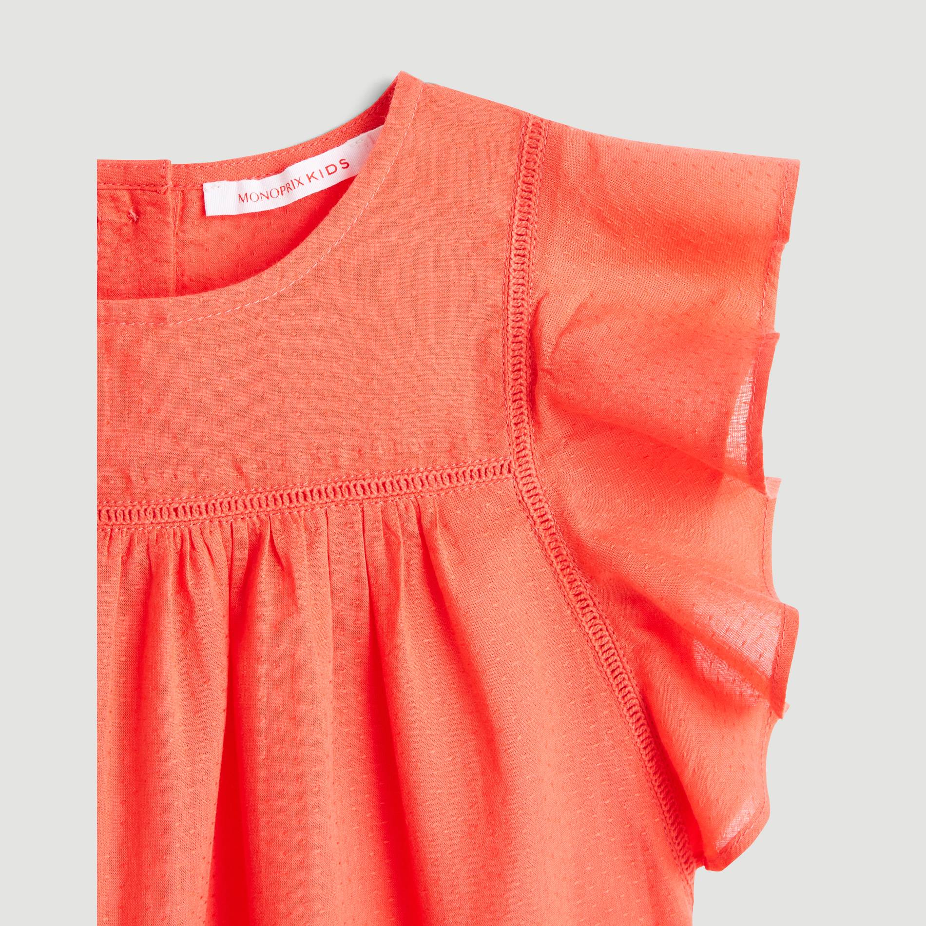 Blouse manches courtes, Rouge, large image number 2